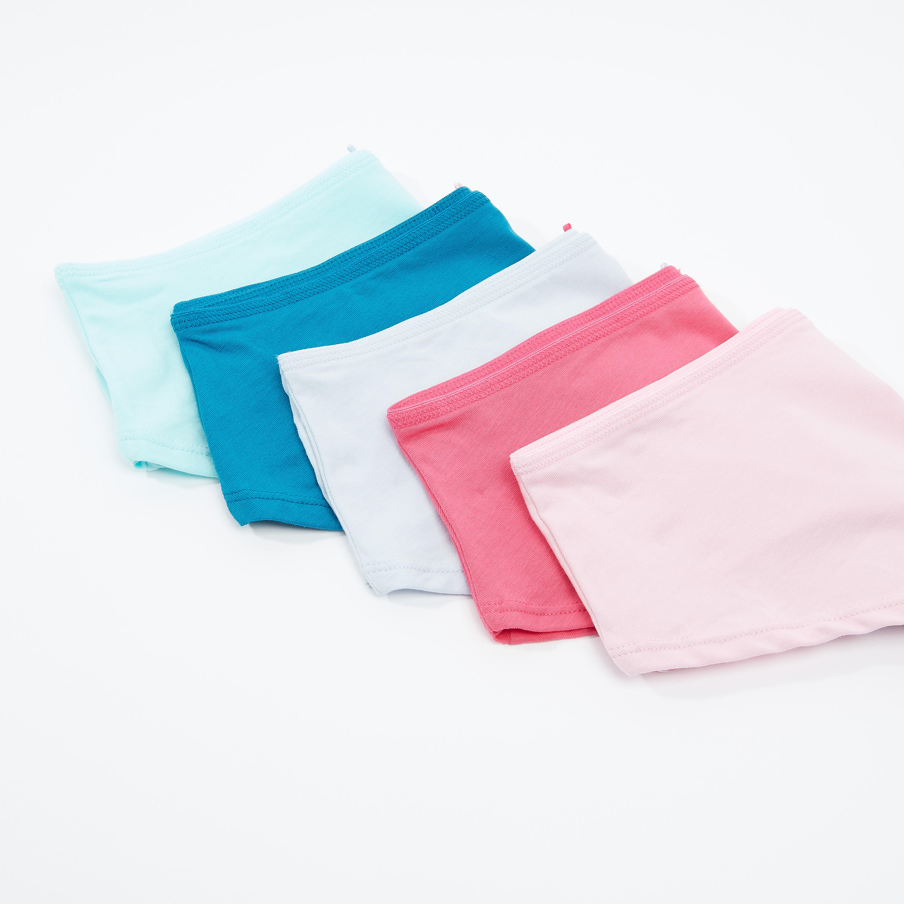 سراويل داخلية سادة بخصر مطّاطي -  طقم من 5 قطع-women-clothing-lingerie-panties-image-3