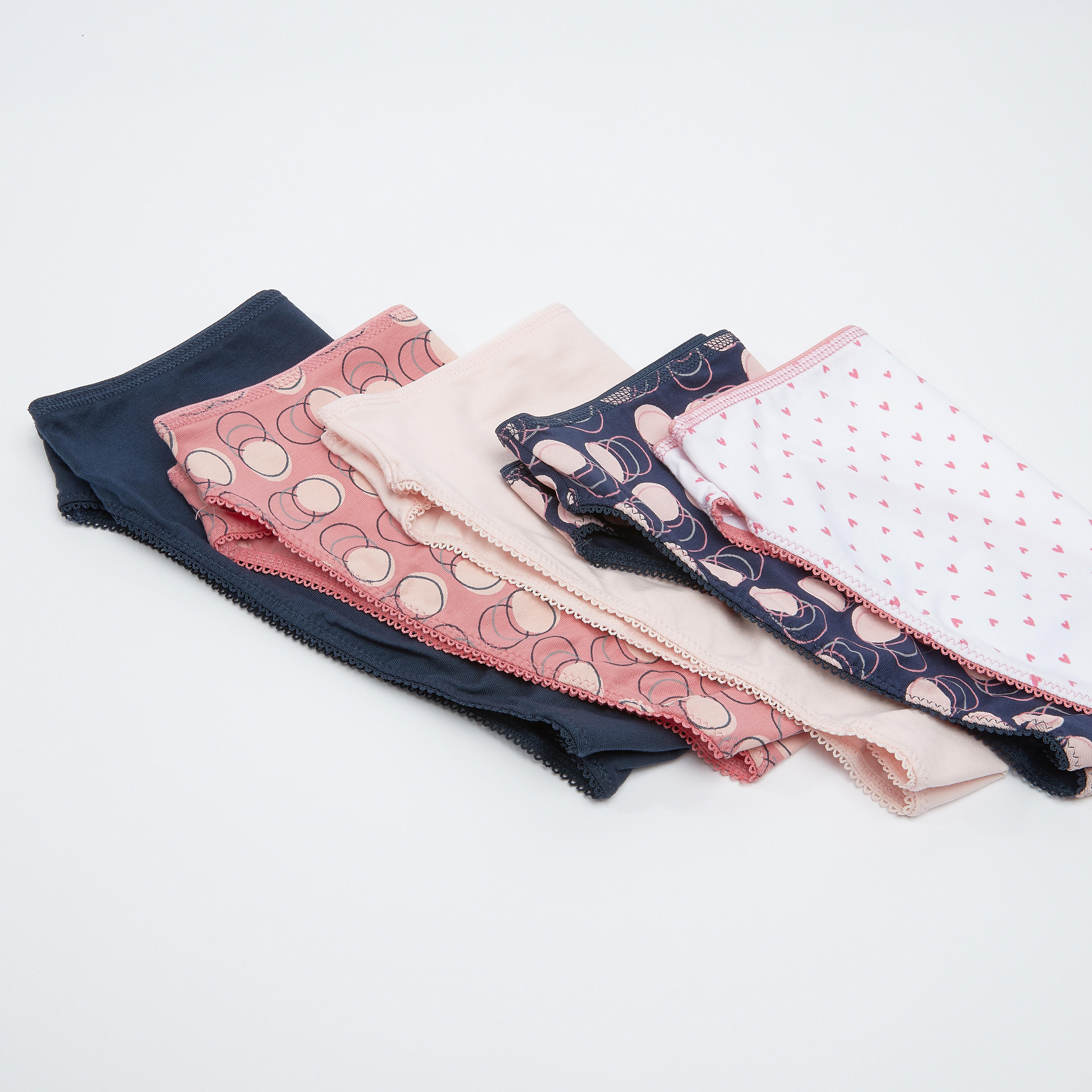 سراويل داخلية كلاسيك متنوعة - طقم من 5 قطع-women-clothing-lingerie-panties-image-3