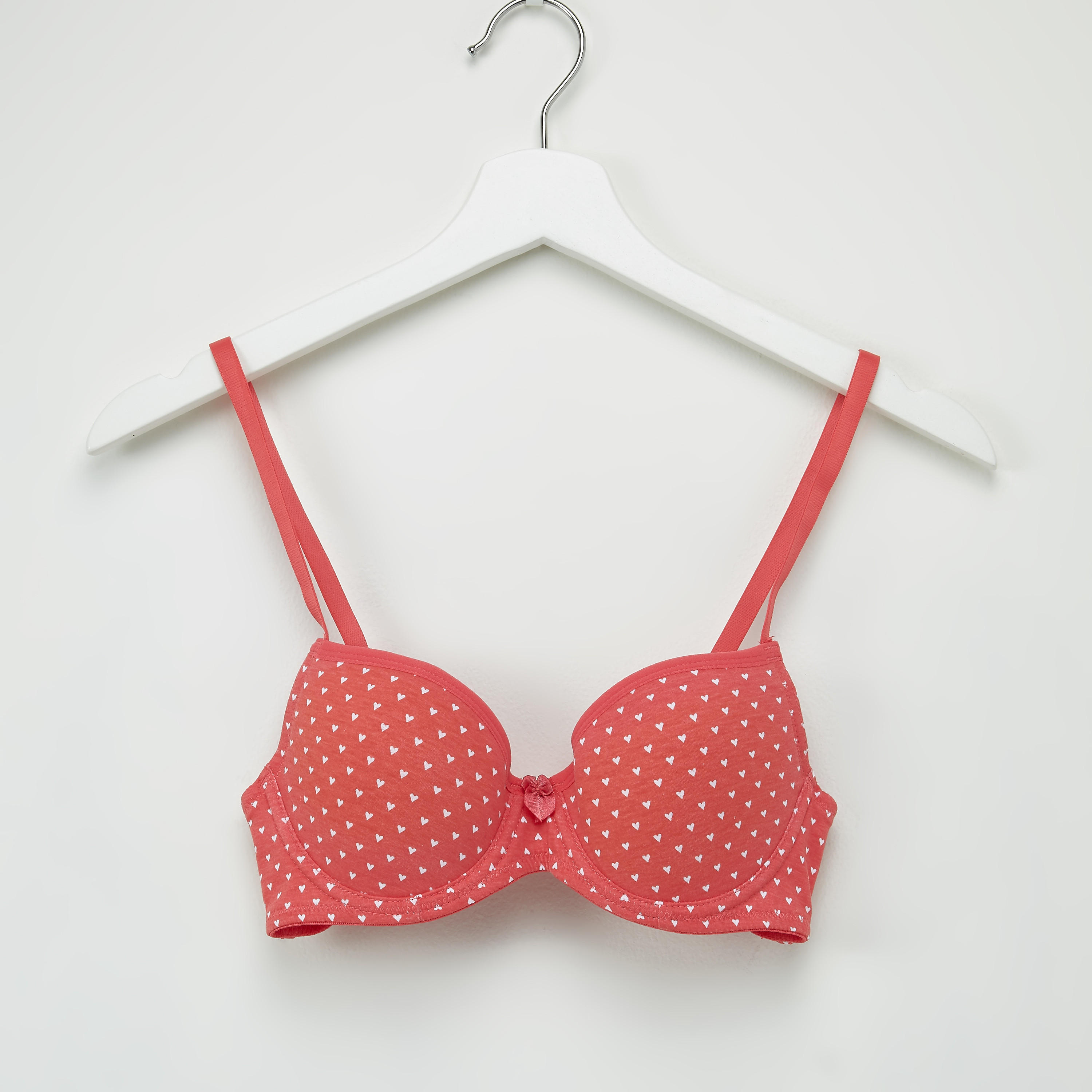 صدريّة مزيّنة ببطانة خفيفة ومشبك إغلاق وطبعات-women-clothing-lingerie-bras-image-1