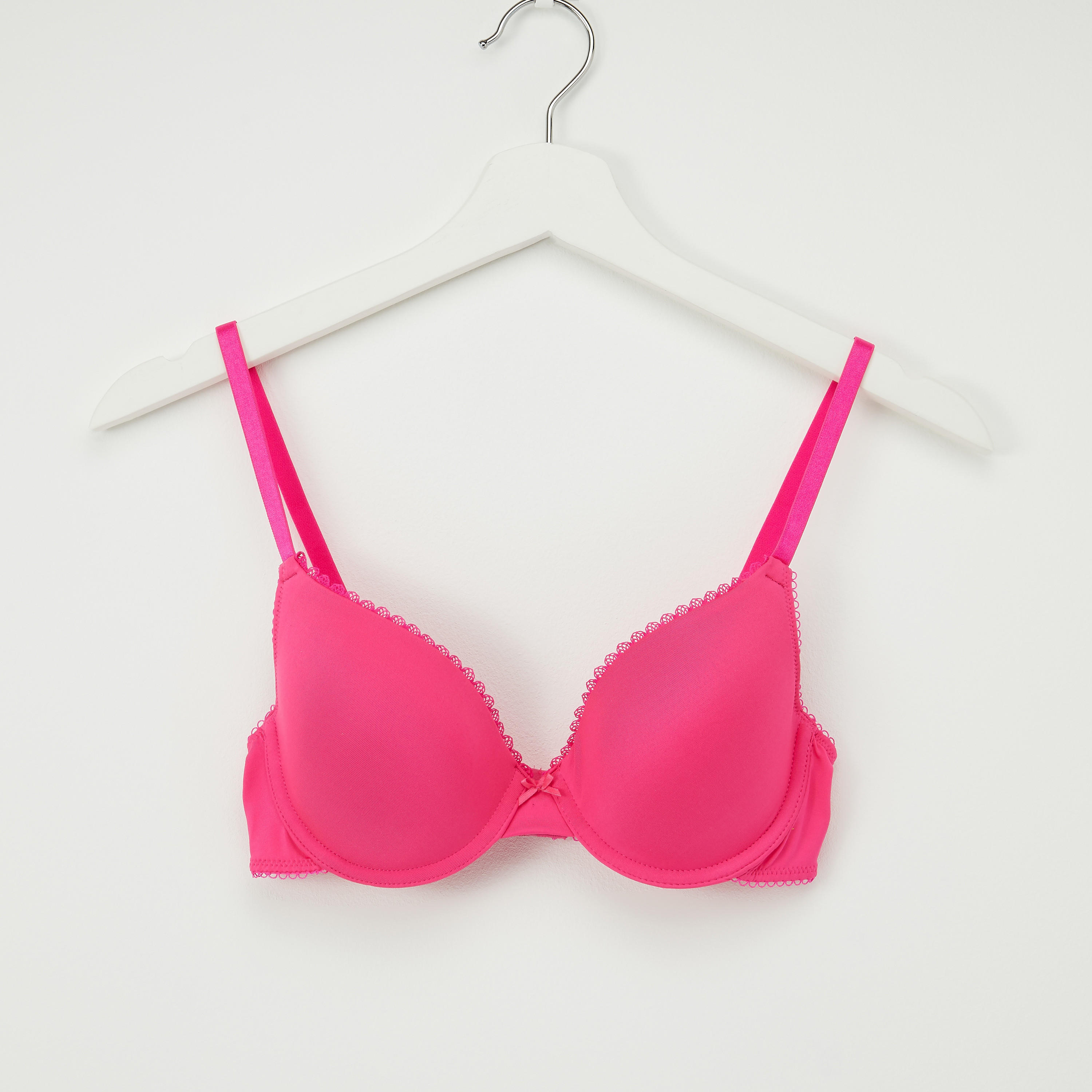 صدريّة مبطّنة سادة بتفاصيل دانتيل-women-clothing-lingerie-bras-image-1