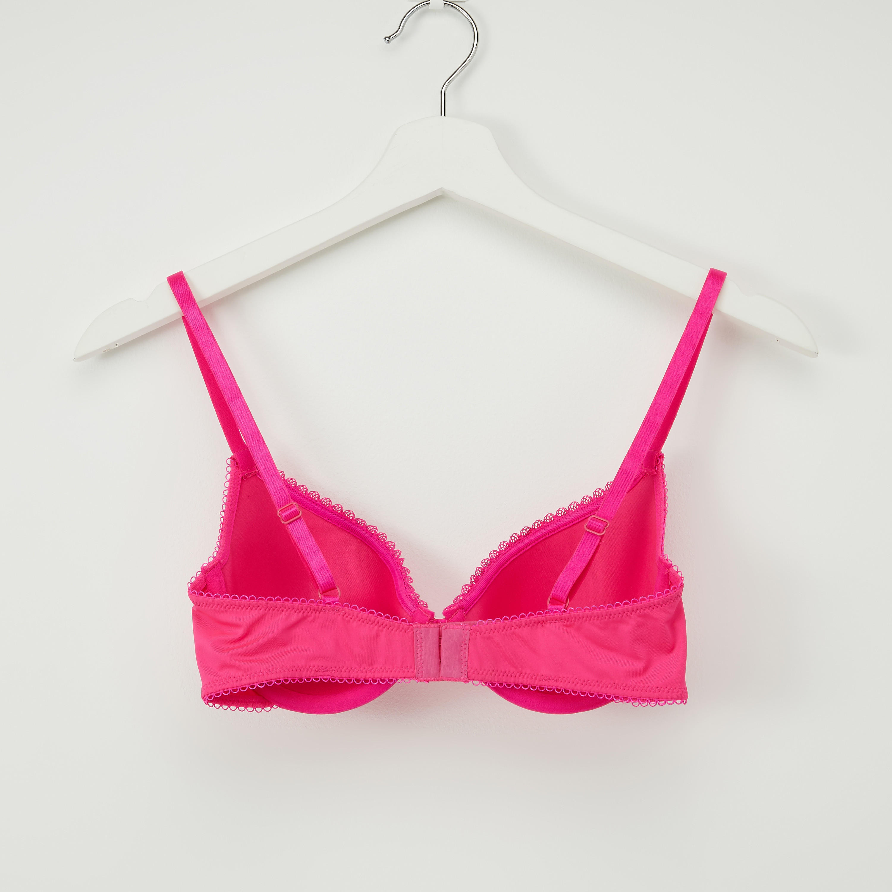 صدريّة مبطّنة سادة بتفاصيل دانتيل-women-clothing-lingerie-bras-image-2