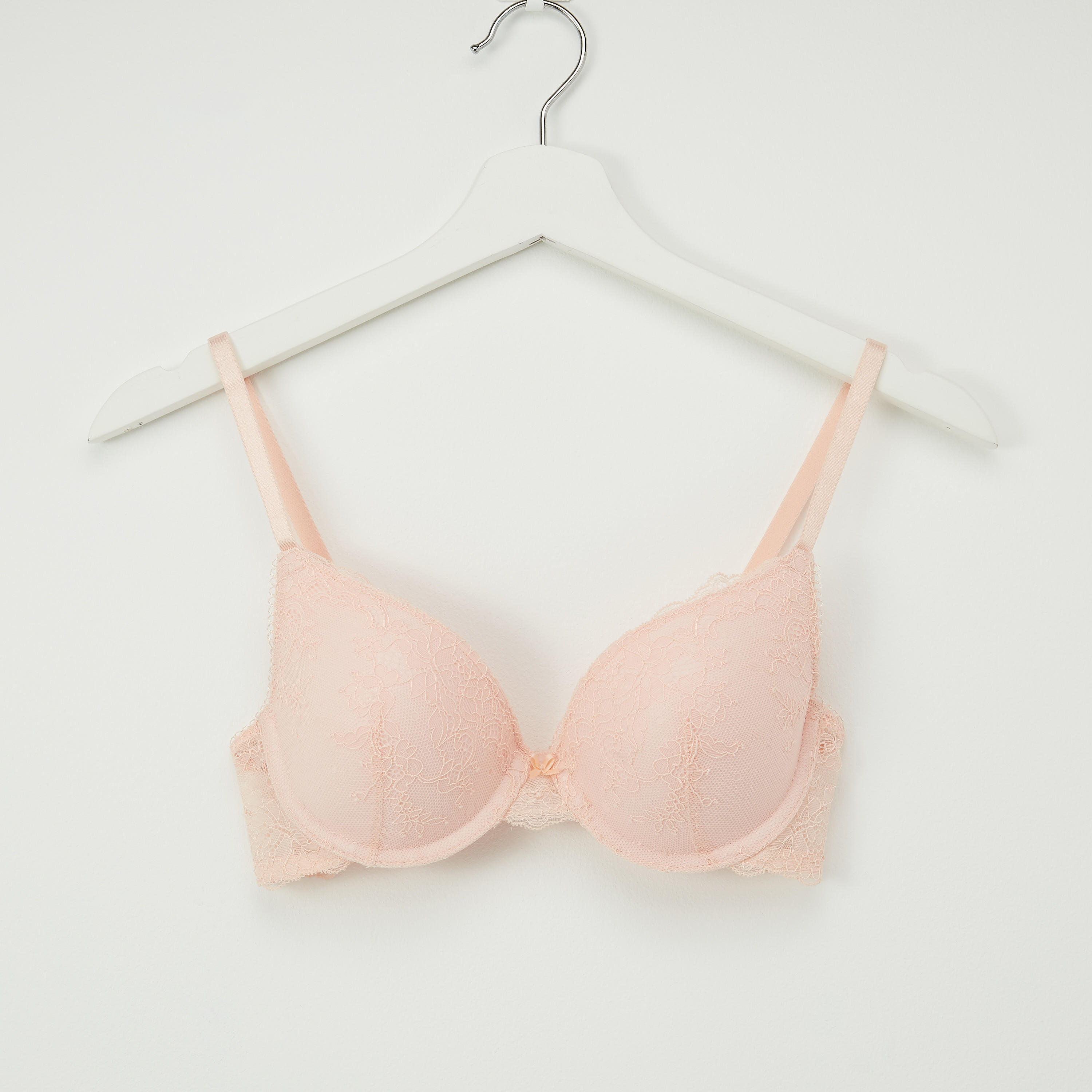 صدرية مبطّنة بتفاصيل دانتيل ومشبك إغلاق ناعم-women-clothing-lingerie-bras-image-1