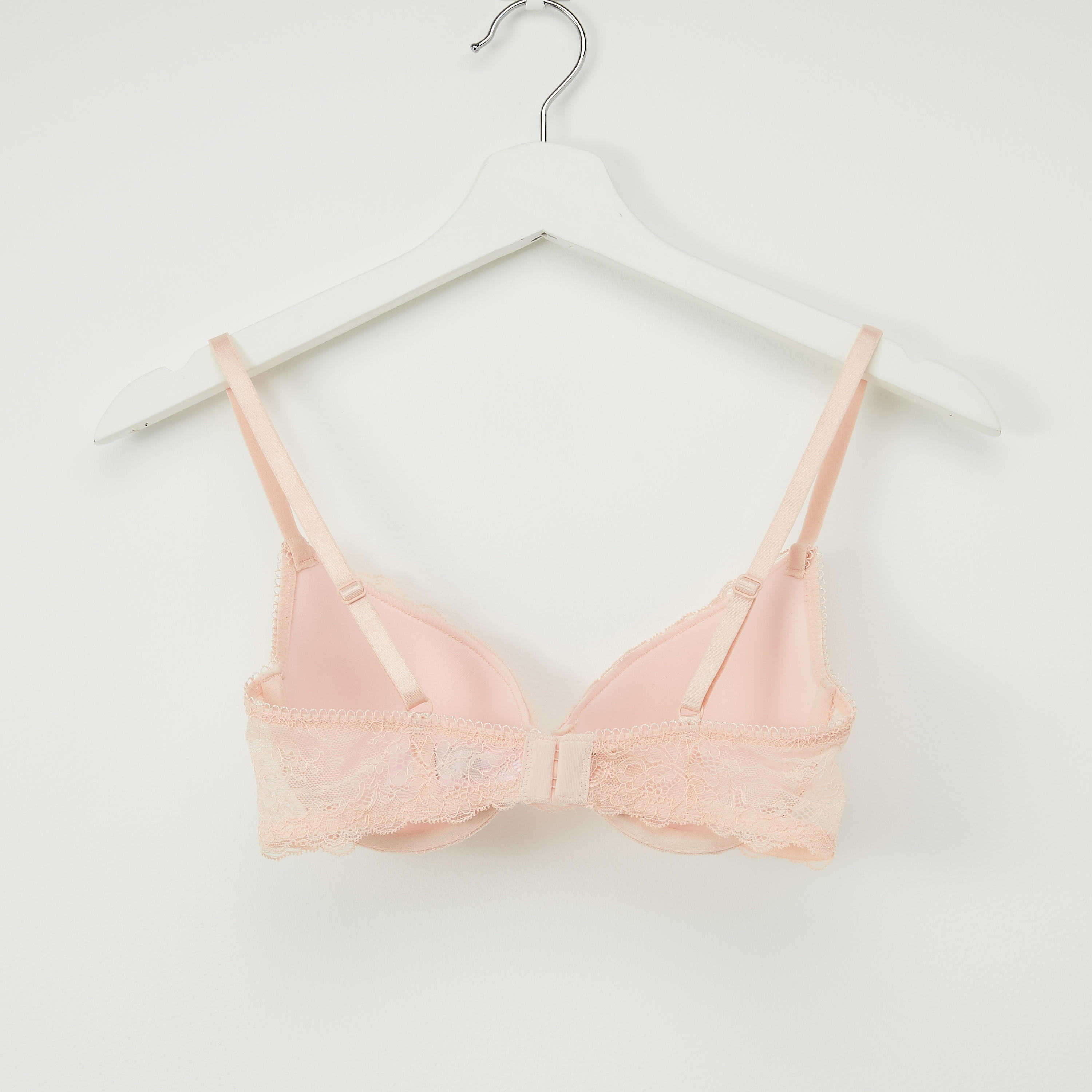 صدرية مبطّنة بتفاصيل دانتيل ومشبك إغلاق ناعم-women-clothing-lingerie-bras-image-2