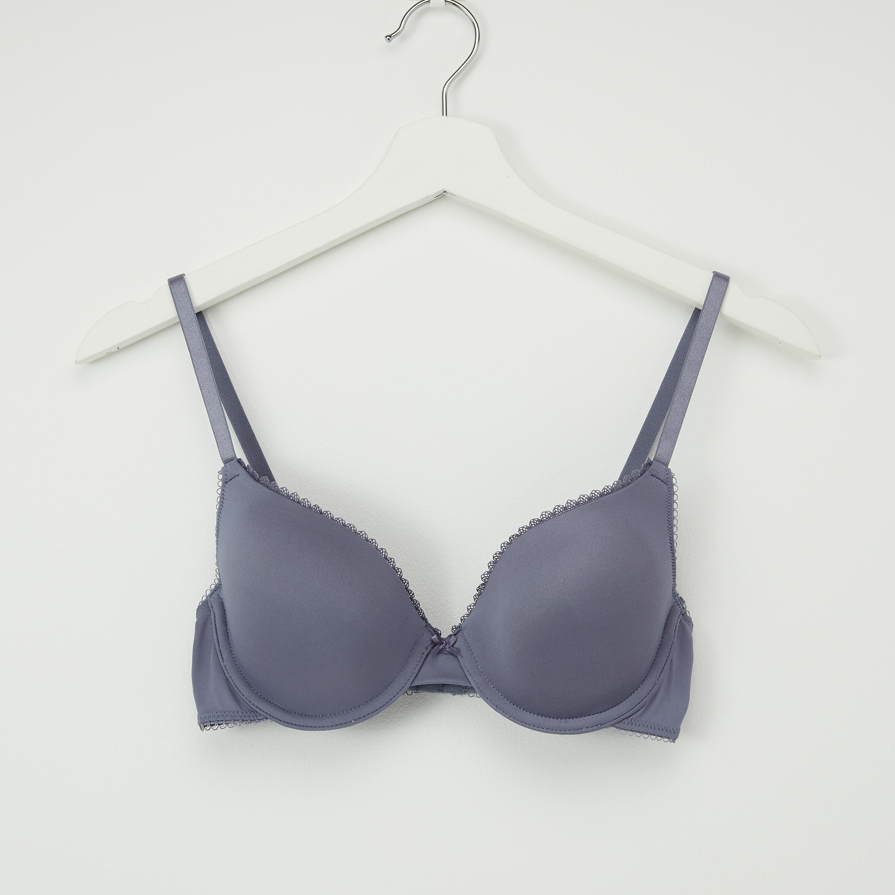 صدريّة مبطّنة سادة بتفاصيل دانتيل-women-clothing-lingerie-bras-image-1