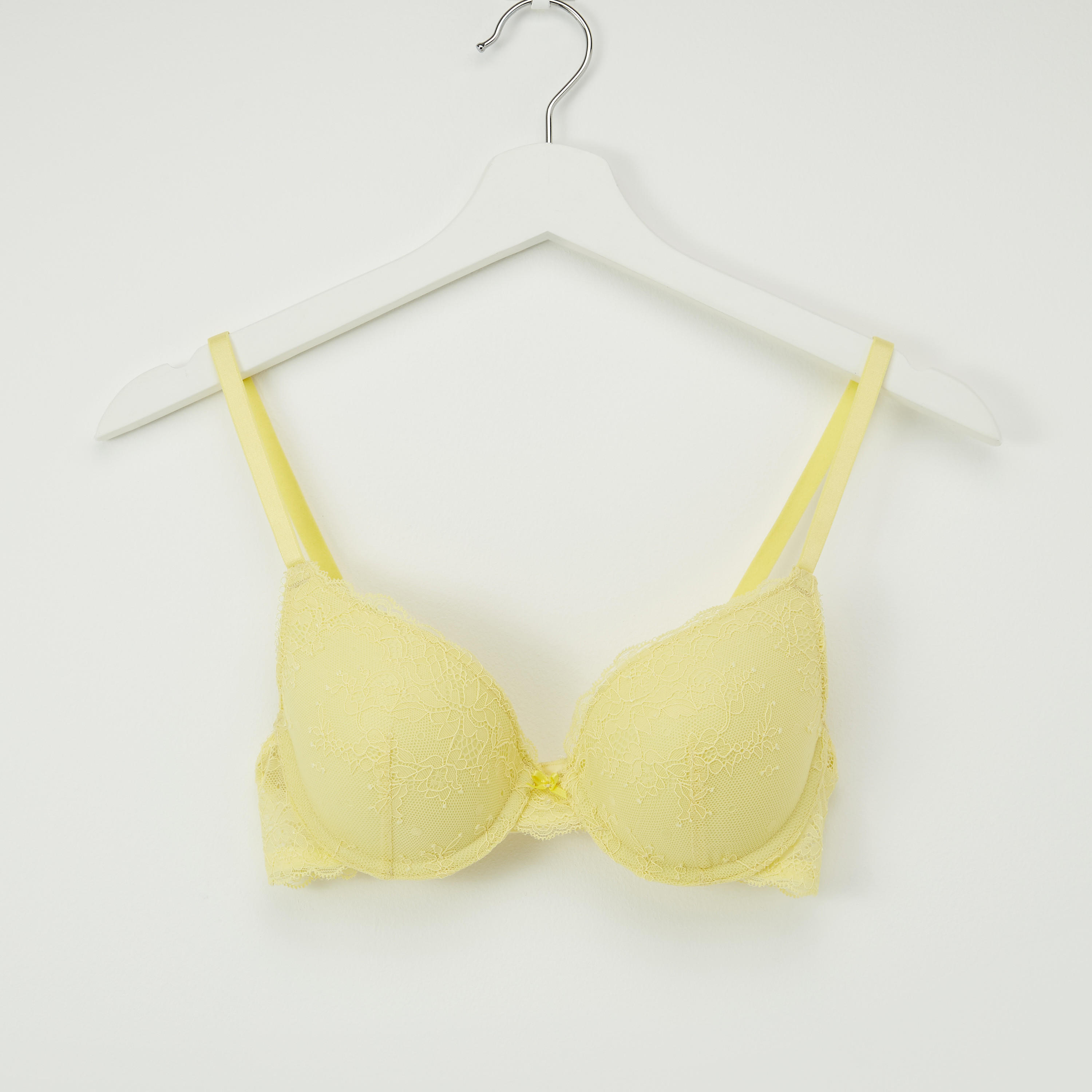 صدرية مبطّنة بتفاصيل دانتيل ومشبك إغلاق ناعم-women-clothing-lingerie-bras-image-1