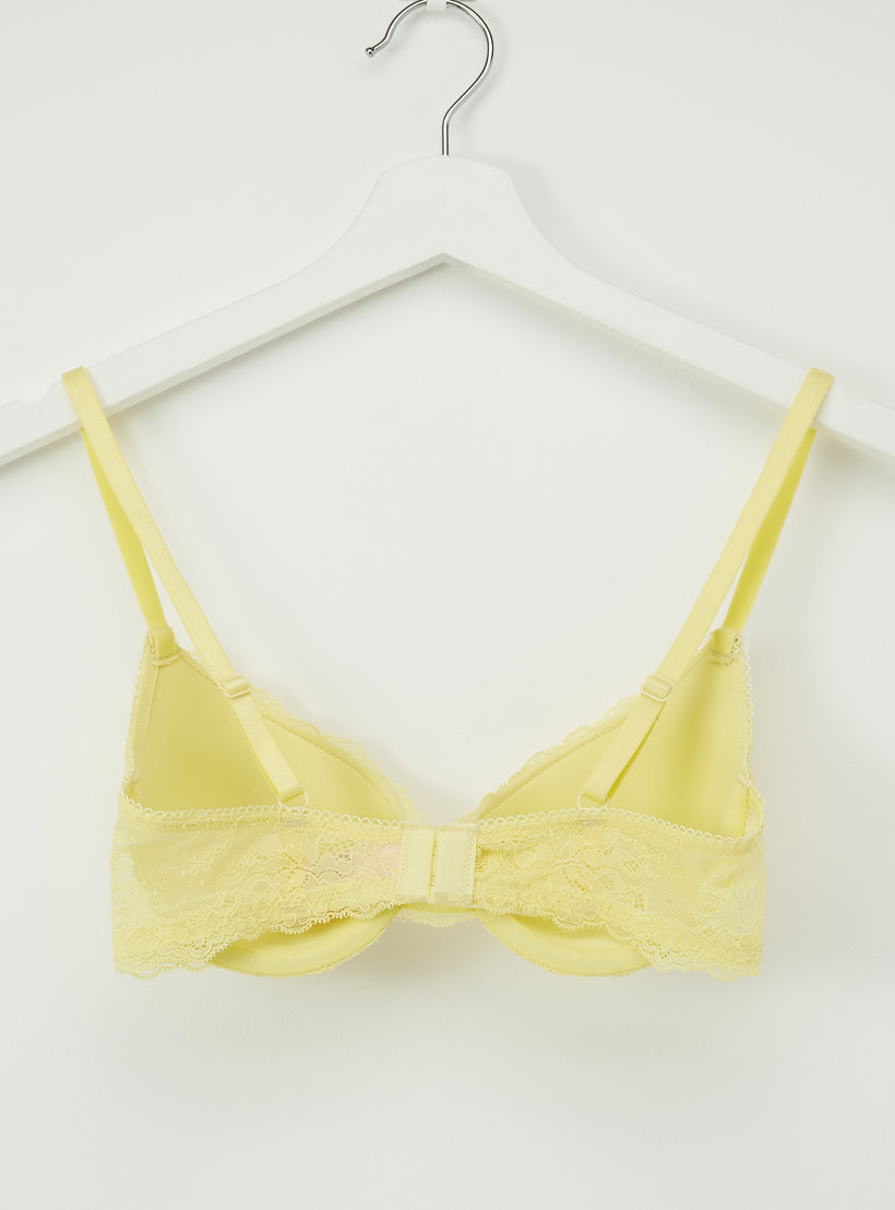 صدرية مبطّنة بتفاصيل دانتيل ومشبك إغلاق ناعم-women-clothing-lingerie-bras-image-2