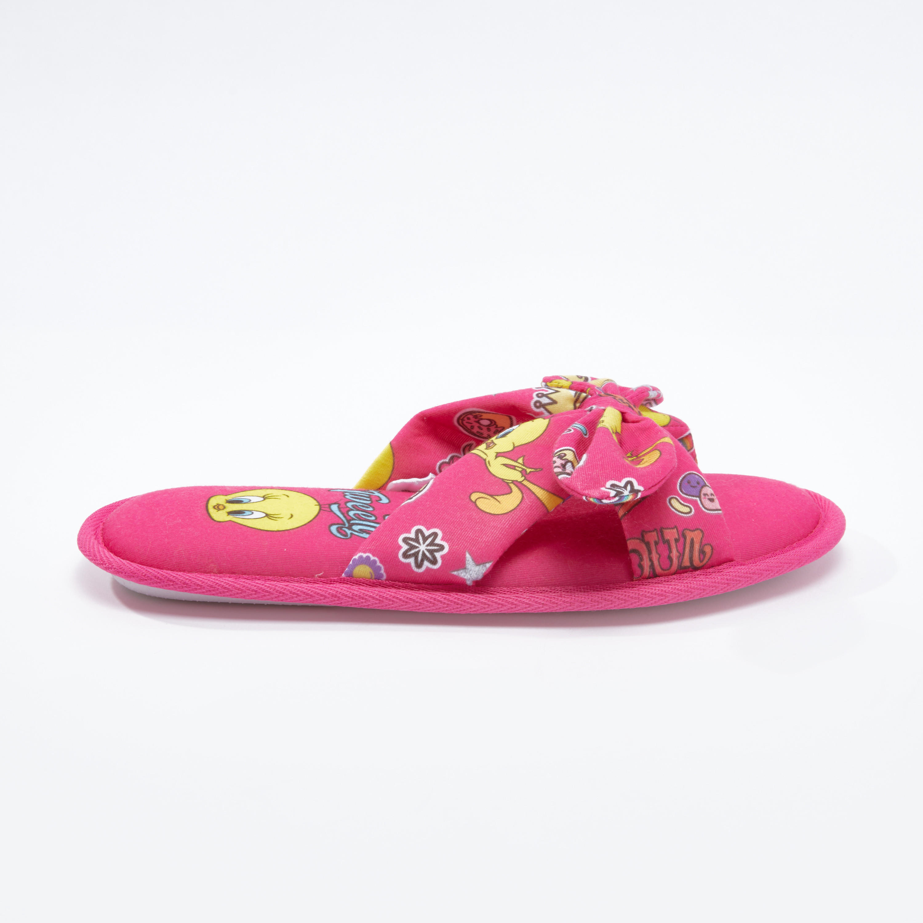 حذاء خفيف بفيونكة وطبعات تويتي-women-clothing-nightwear-bedroomslippers-image-3