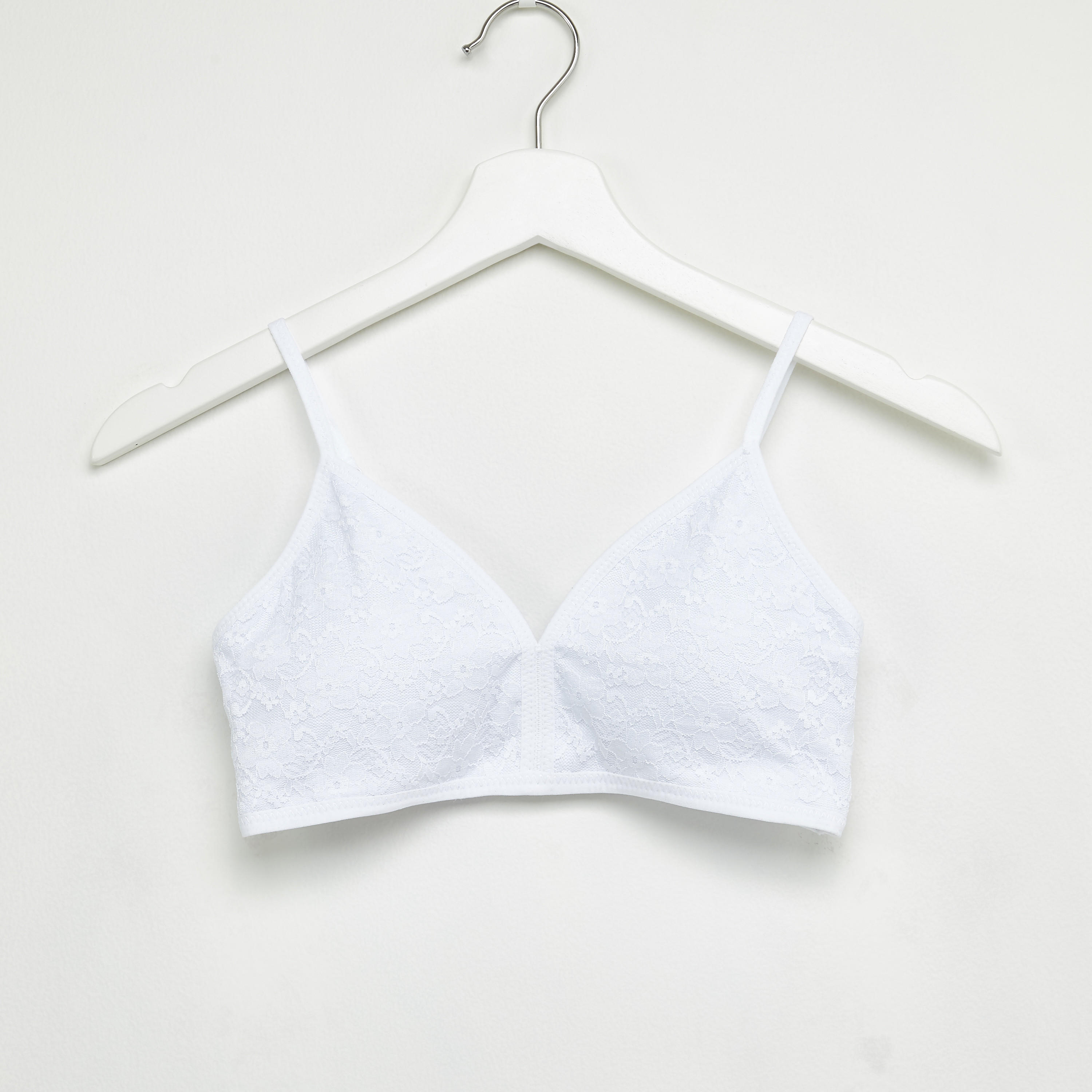صدريّة بحمّالات قابلة للتعديل وتفاصيل دانتيل - طقم من قطعتين-women-clothing-lingerie-bras-image-4