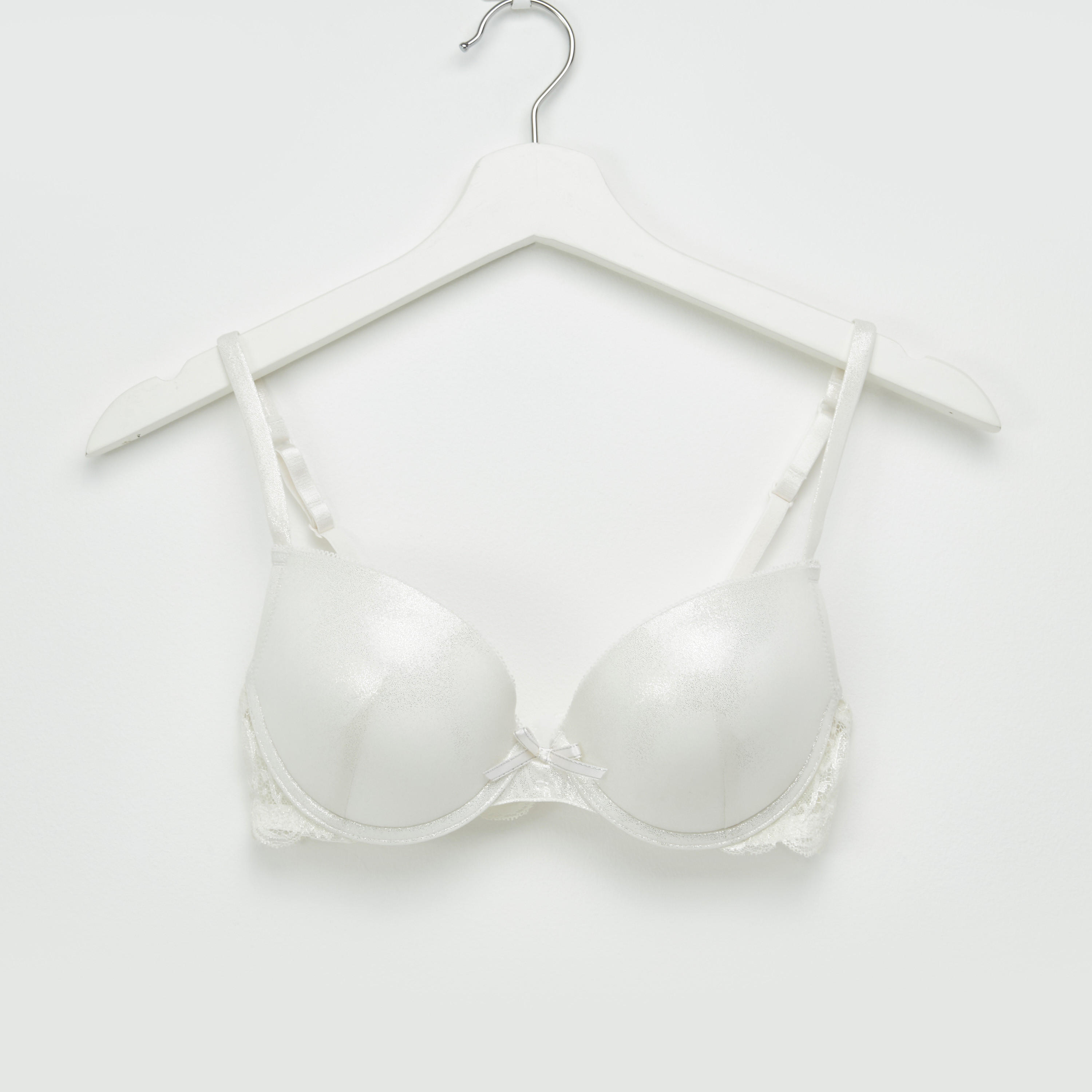 صدريّة مبطّنة بتفاصيل دانتيل ومشبك إغلاق-women-clothing-lingerie-bras-image-1