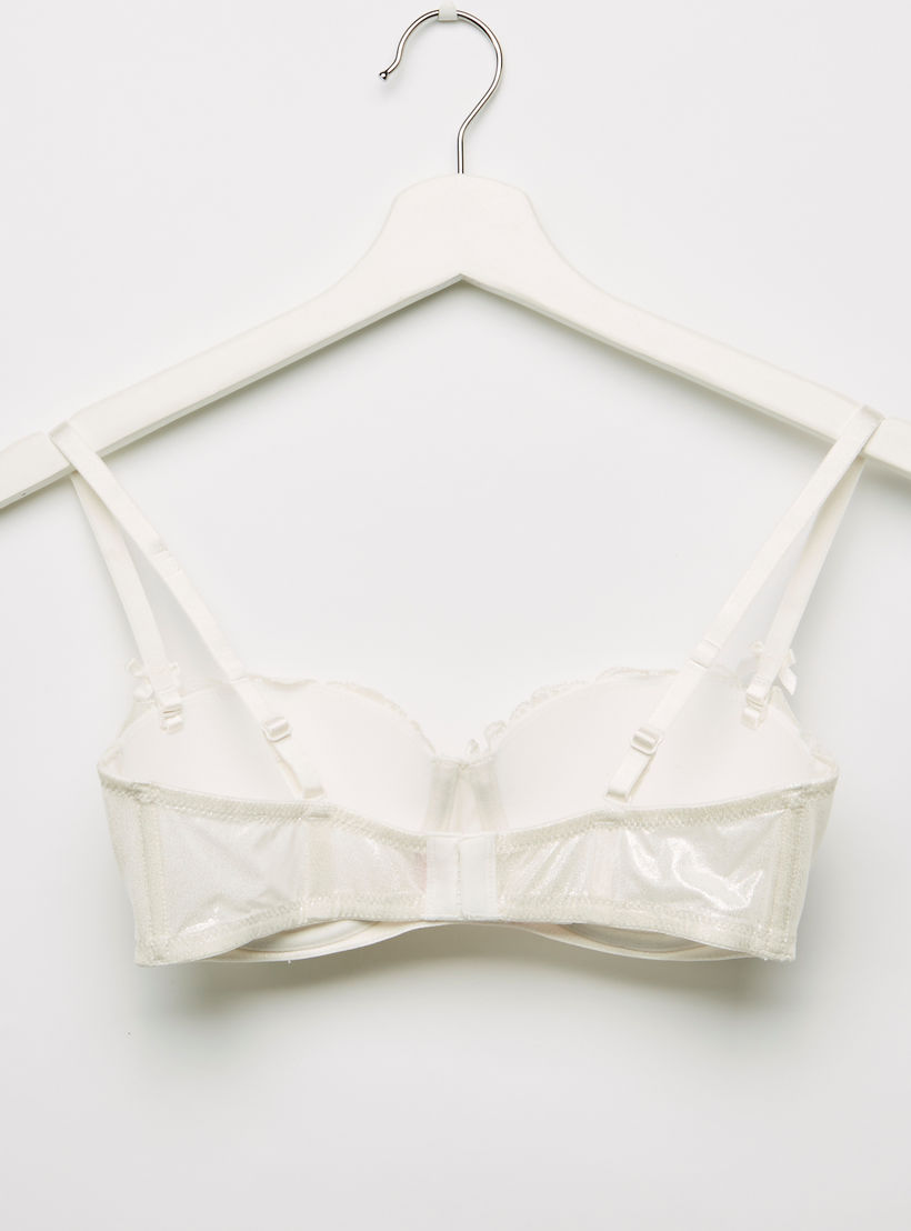صدرية مبطّنة بتفاصيل دانتيل ومشبك إغلاق ناعم-women-clothing-lingerie-bras-image-2