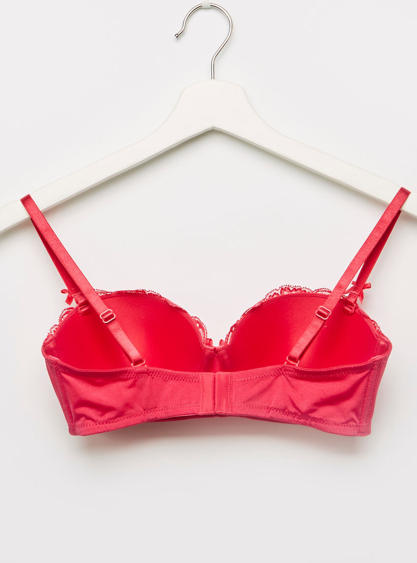 صدرية مبطّنة بتفاصيل دانتيل ومشبك إغلاق ناعم-women-clothing-lingerie-bras-image-2