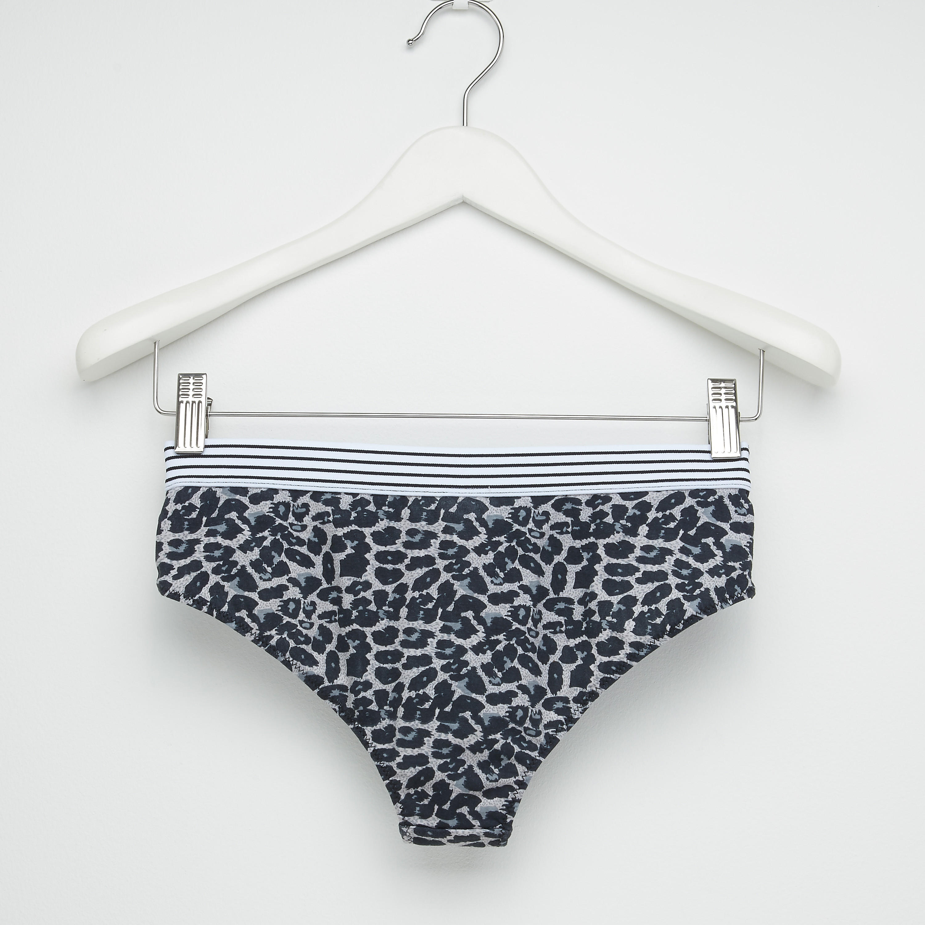 سراويل بيكيني بخصر مطّاطي مقلّم وطبعات-women-clothing-lingerie-panties-image-2