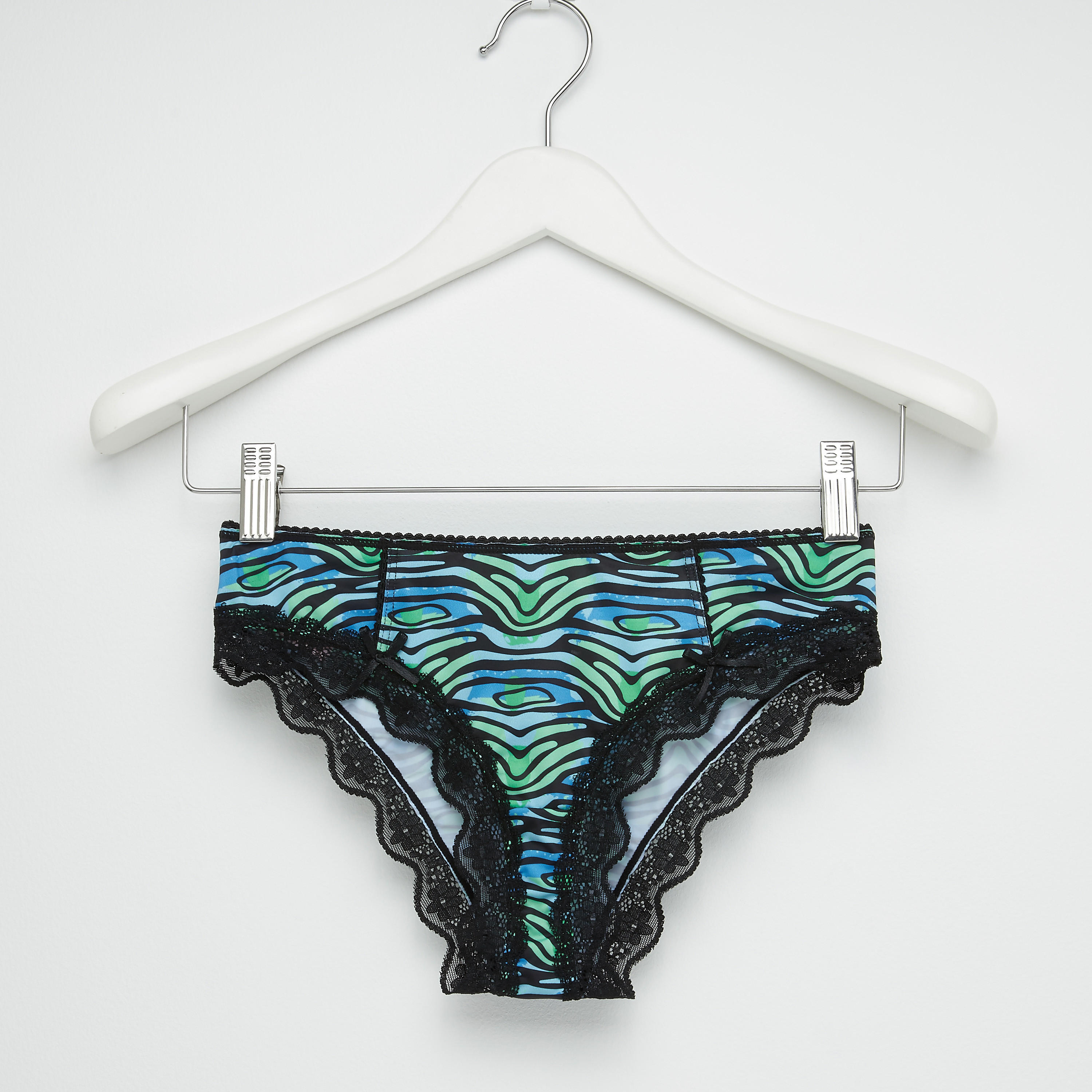 سراويل بيكيني بطبعات وتفاصيل دانتيل-women-clothing-lingerie-panties-image-1