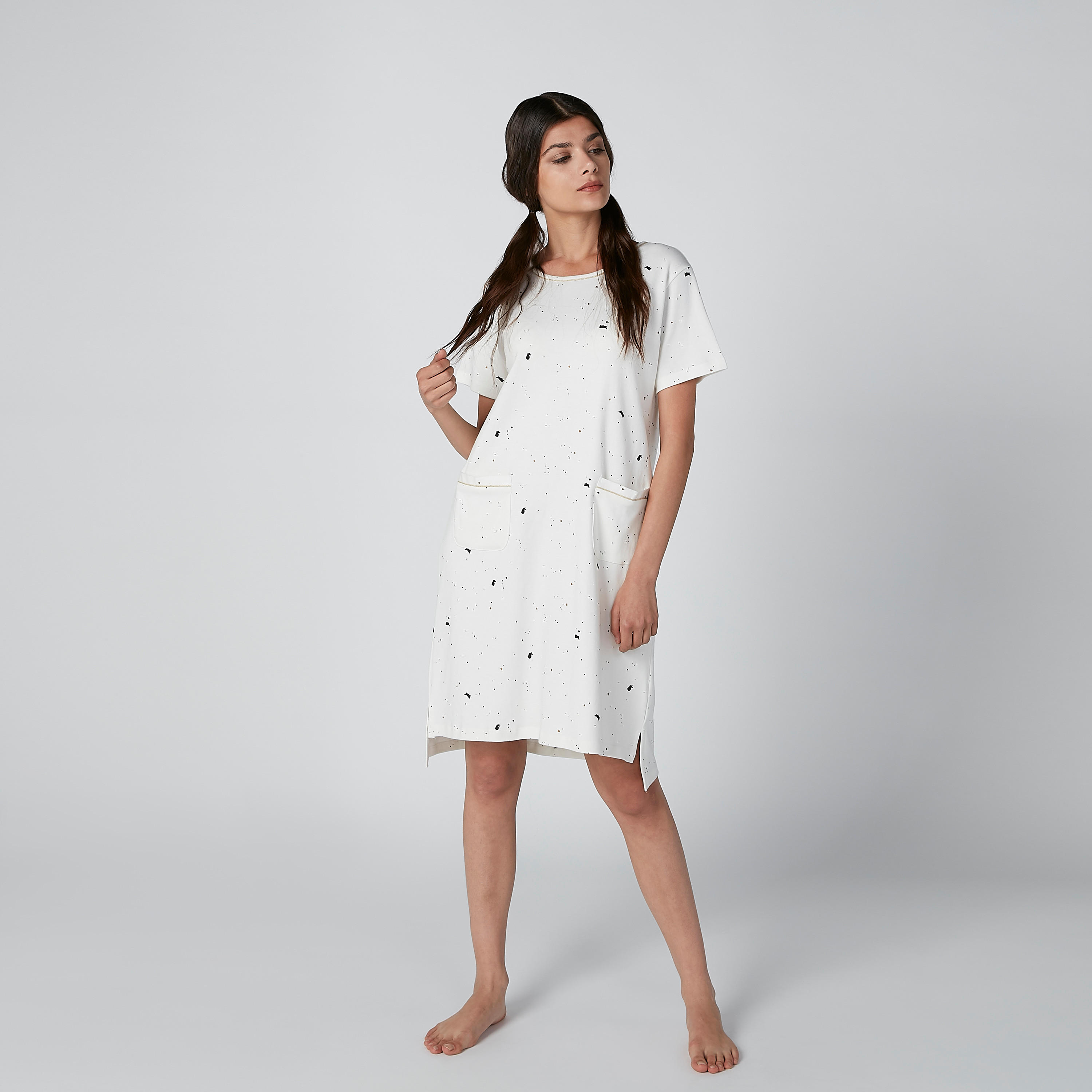 قميص نوم مستدام بجيوب وطبعات -women-clothing-nightwear-nighties-image-3