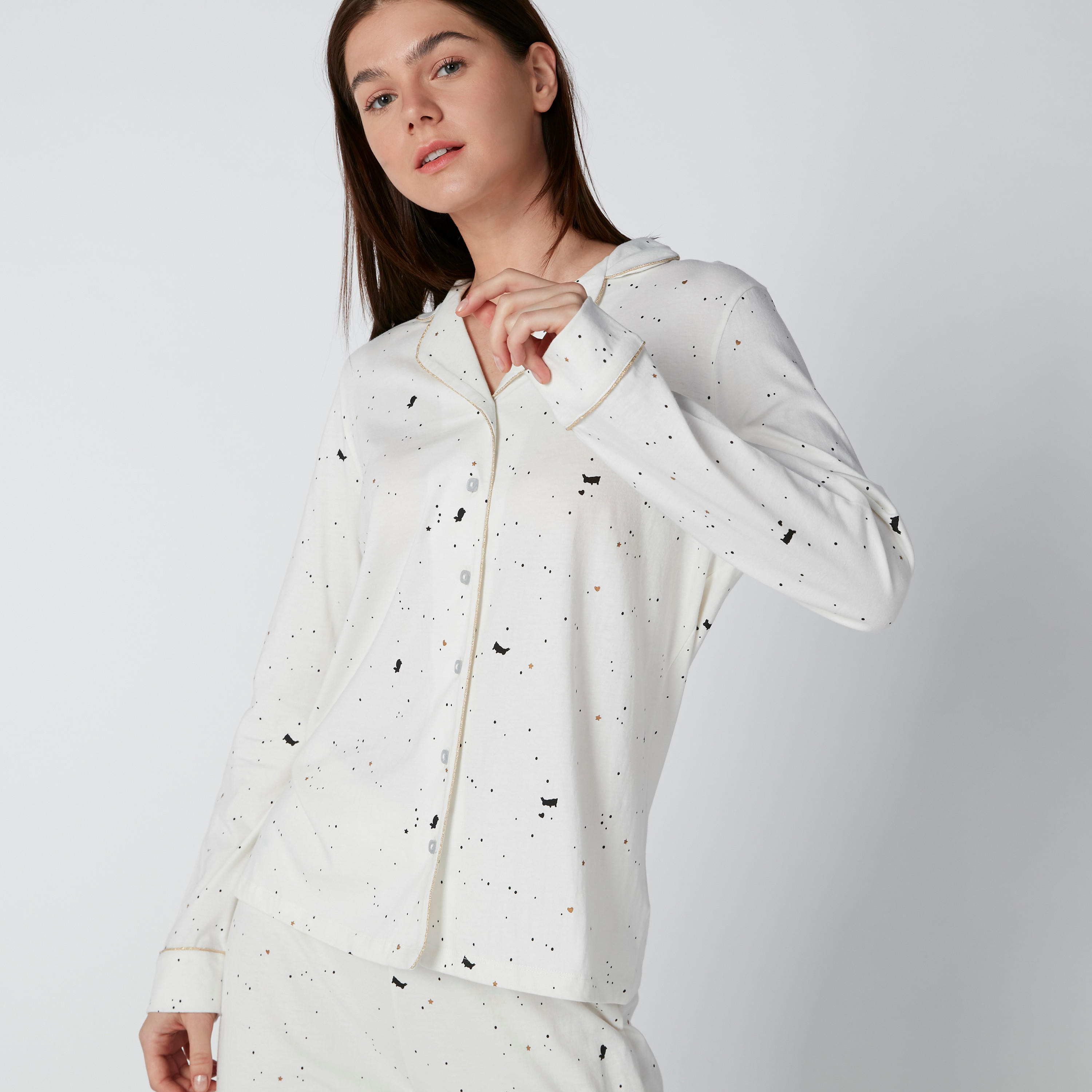طقم مستدام من بنطلون بيجاما وقميص بأكمام طويلة وطبعات-women-clothing-nightwear-pyjamas-longsets-image-3