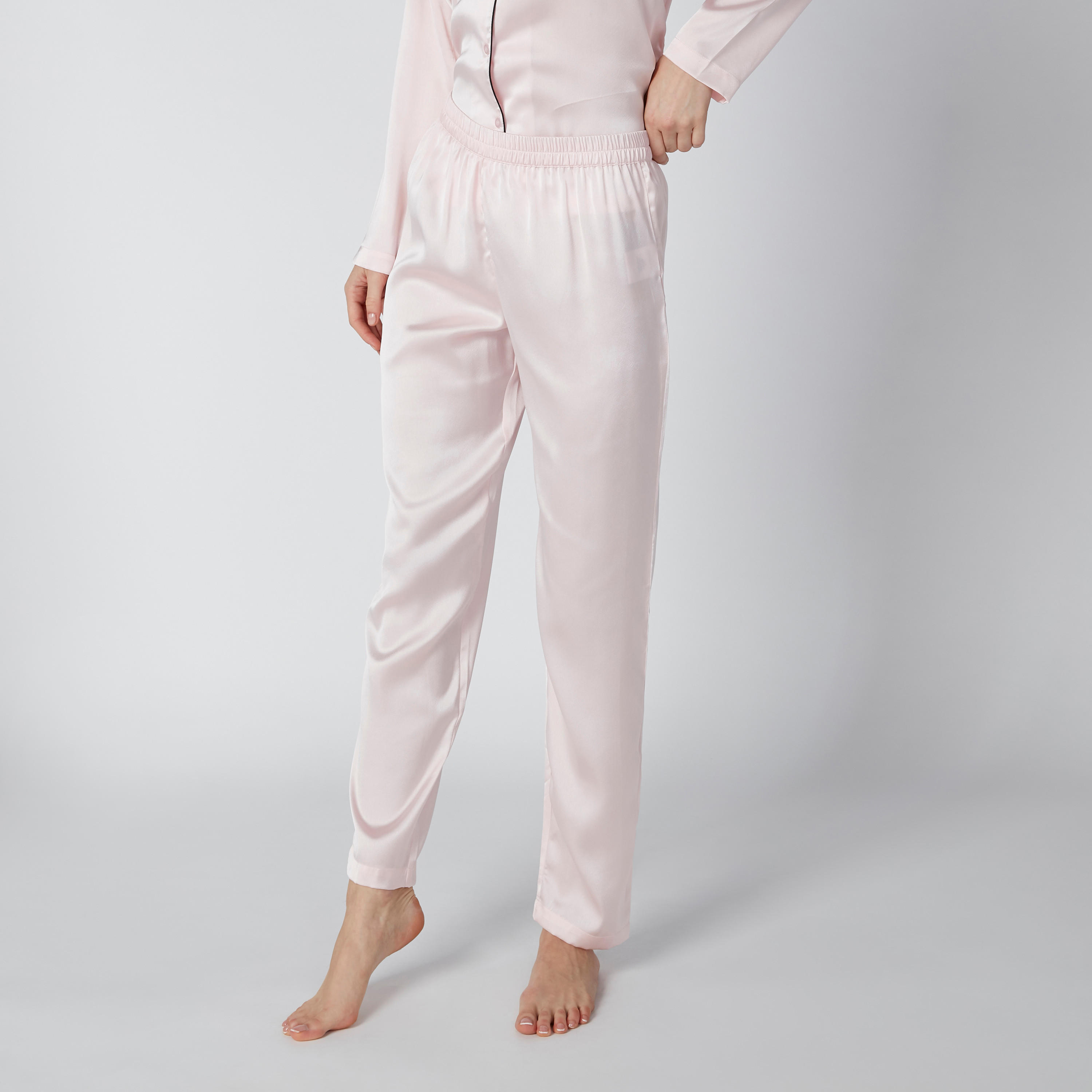 طقم بنطال بيجاما وقميص بدرزات-women-clothing-nightwear-pyjamas-longsets-image-4