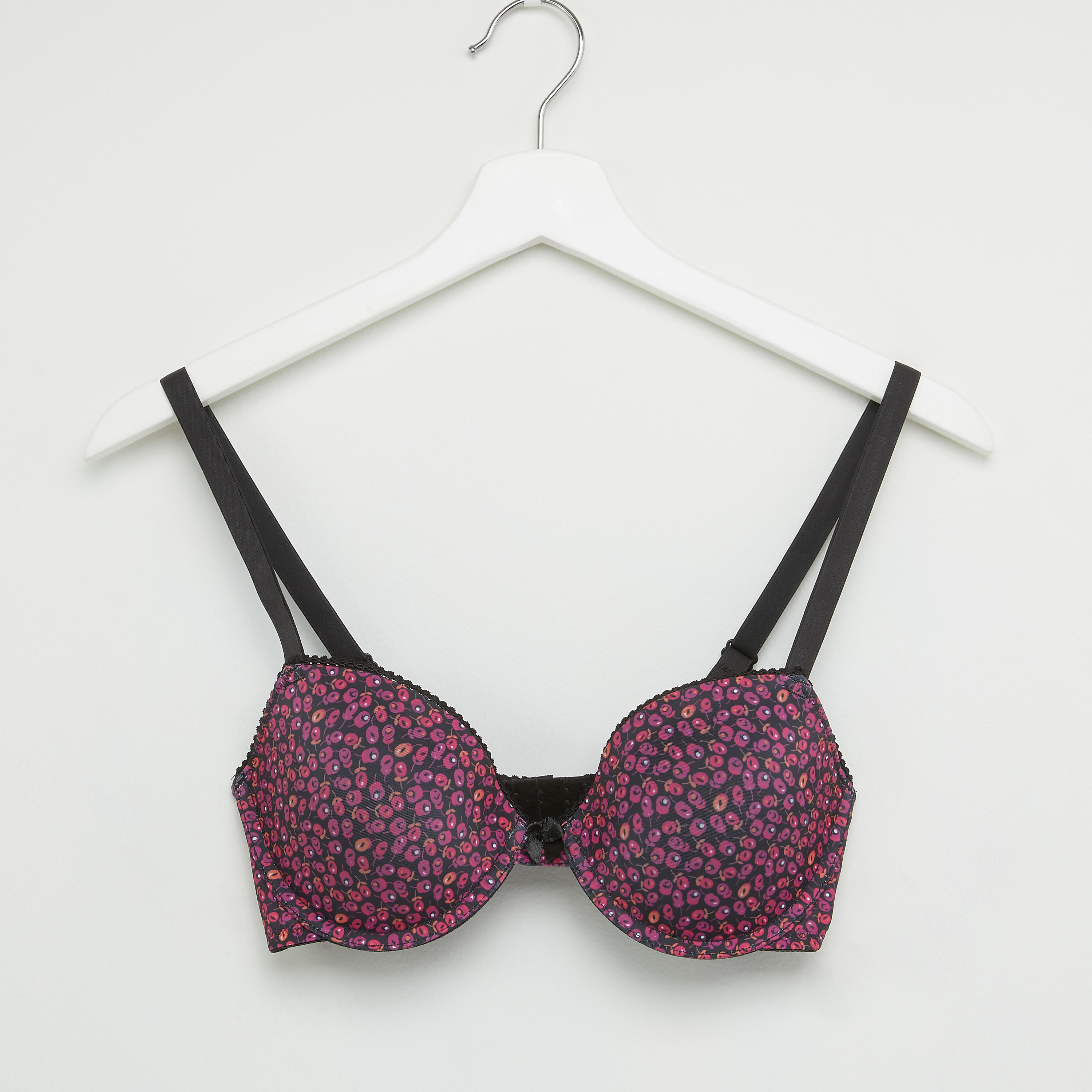 صدرية مبطّنة بحمّالات قابلة للتعديل وطبعات-women-clothing-lingerie-bras-image-1