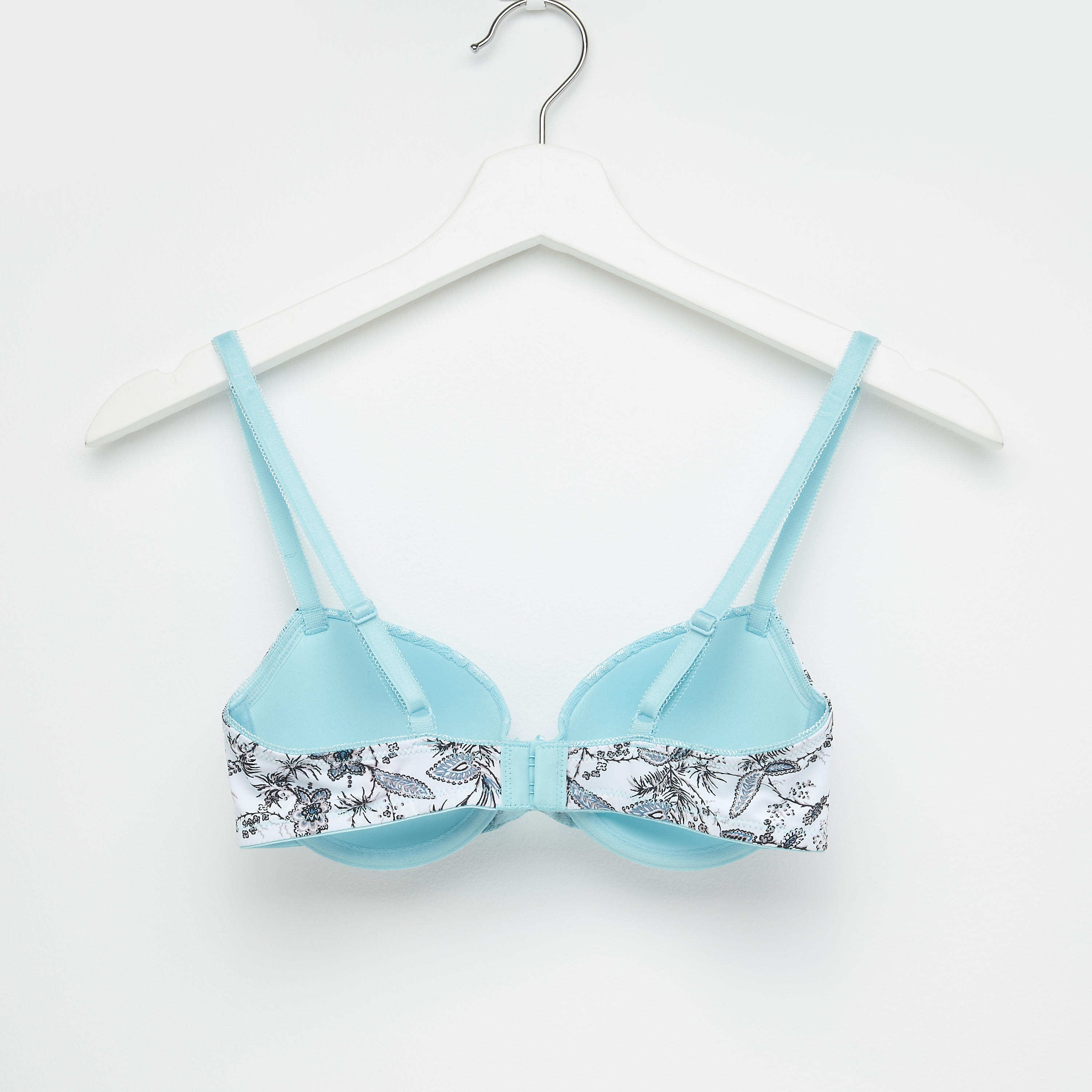 صدريّة مبطّنة بتفاصيل دانتيل ومشبك إغلاق - طقم من قطعتين-women-clothing-lingerie-bras-image-3