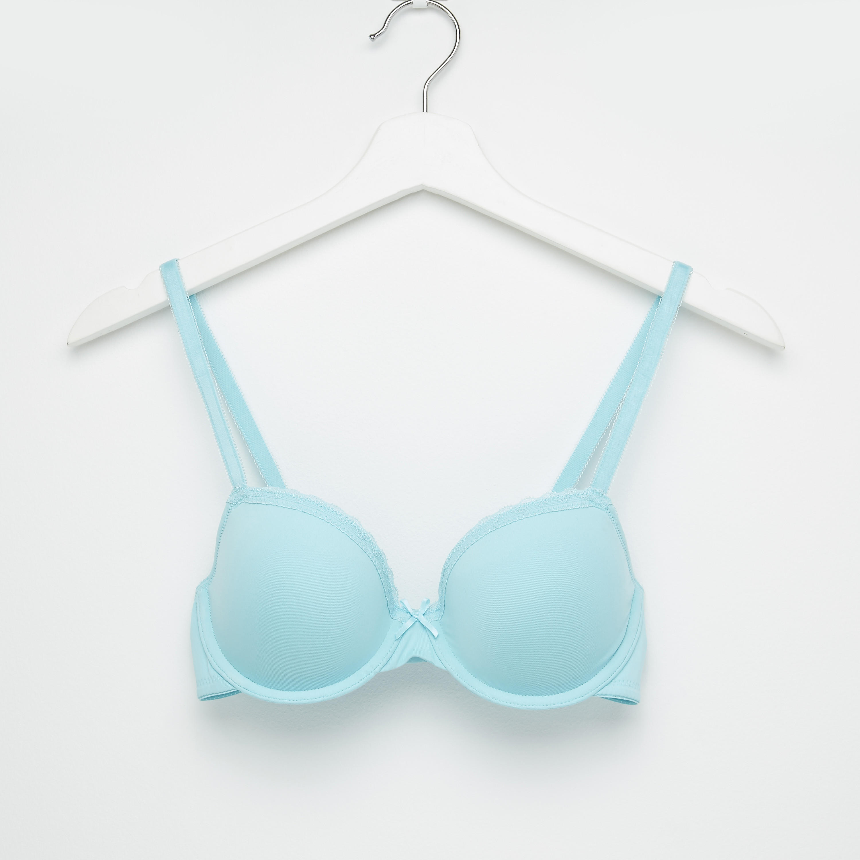 صدريّة مبطّنة بتفاصيل دانتيل ومشبك إغلاق - طقم من قطعتين-women-clothing-lingerie-bras-image-4