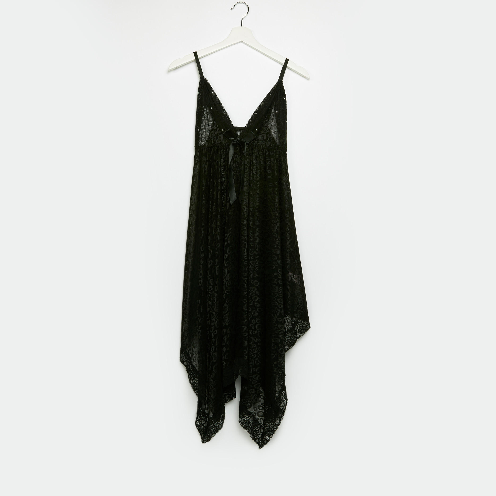 بيبي دول بياقة V مع ثونج-women-clothing-nightwear-pyjamas-longsets-image-2
