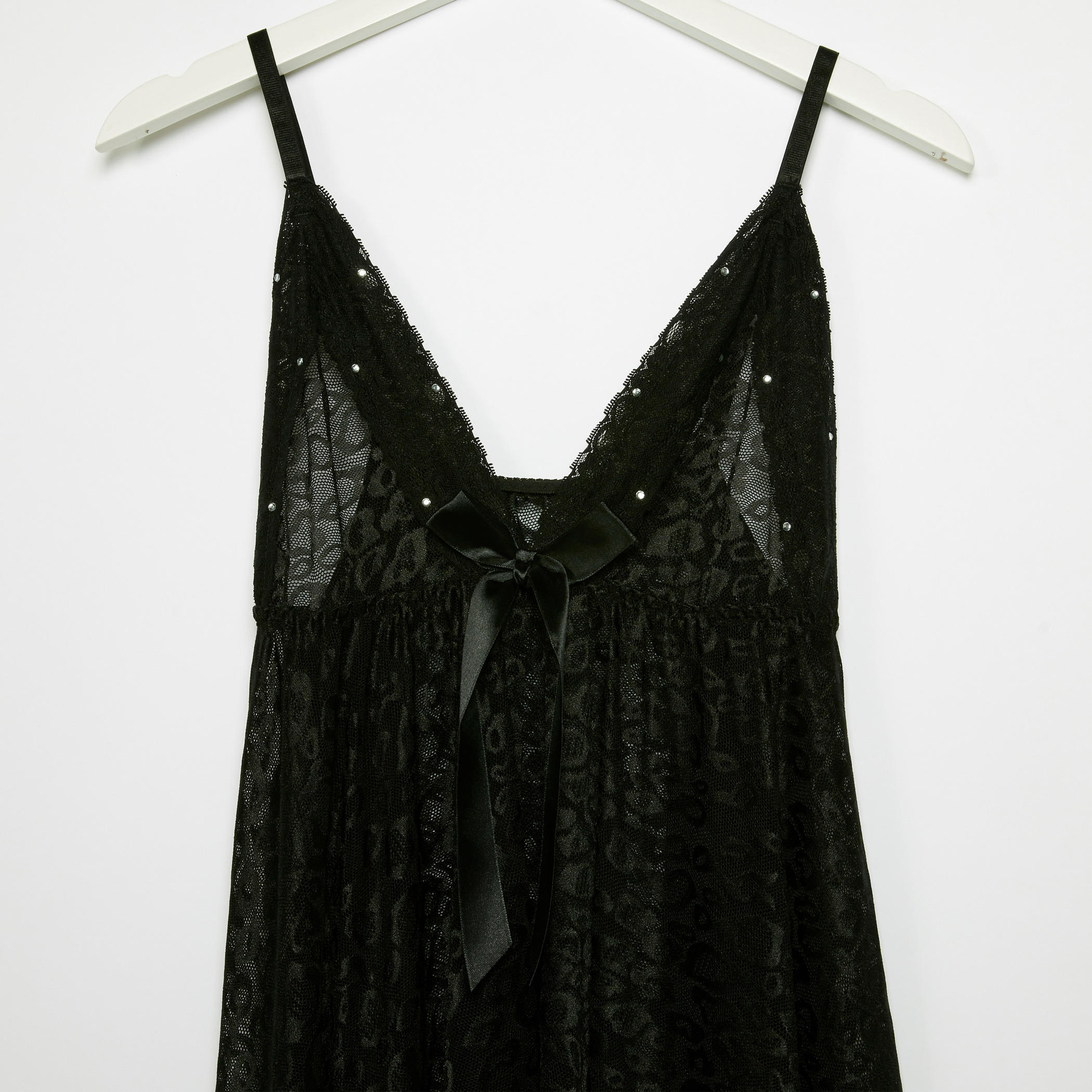 بيبي دول بياقة V مع ثونج-women-clothing-nightwear-pyjamas-longsets-image-3