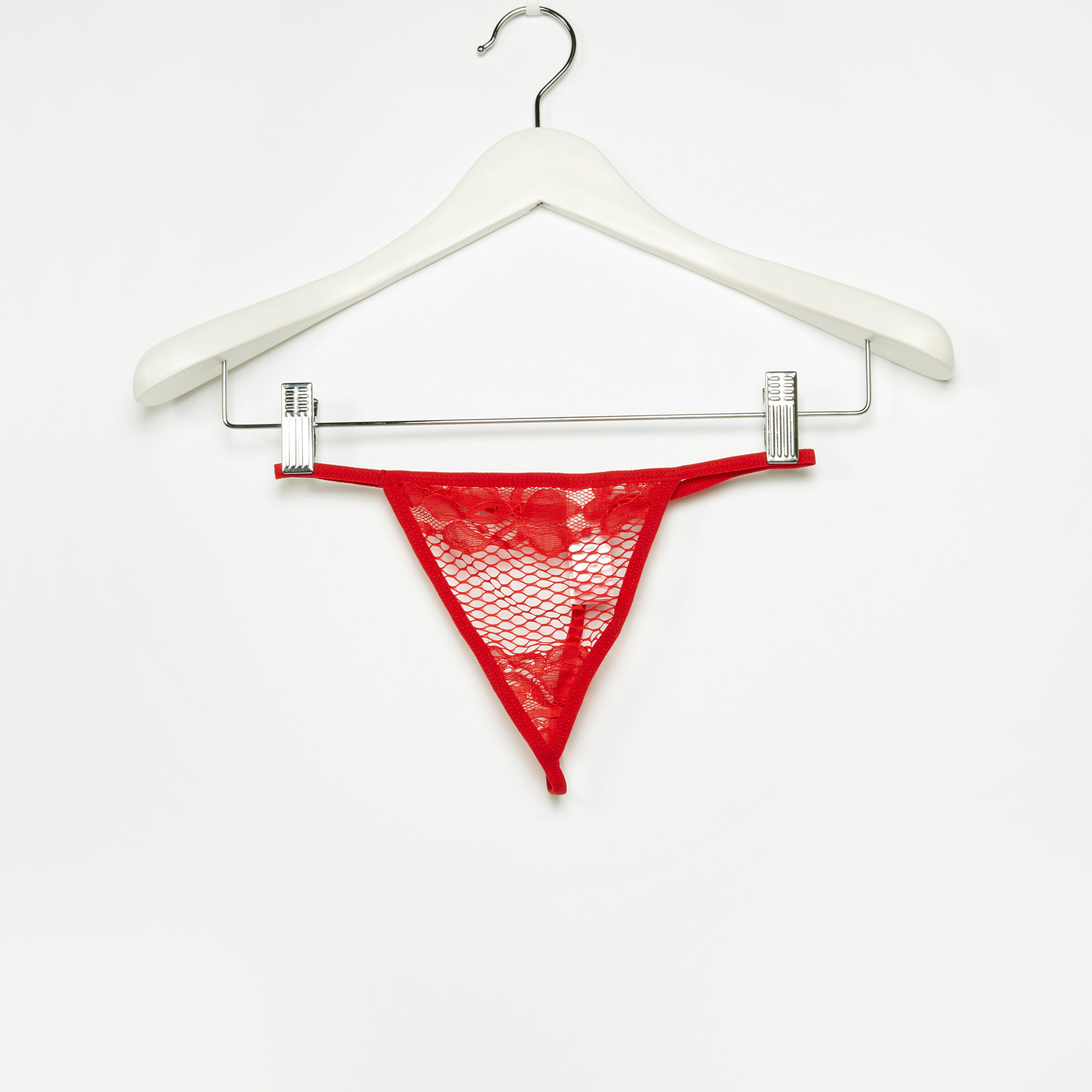 قميص نوم بياقة V وأكمام قصيرة مع ثونج-women-clothing-nightwear-nighties-image-5