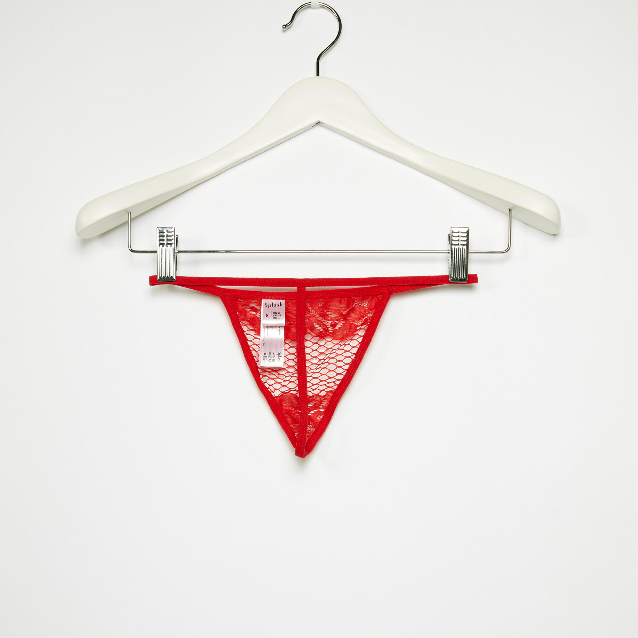قميص نوم بياقة V وأكمام قصيرة مع ثونج-women-clothing-nightwear-nighties-image-6