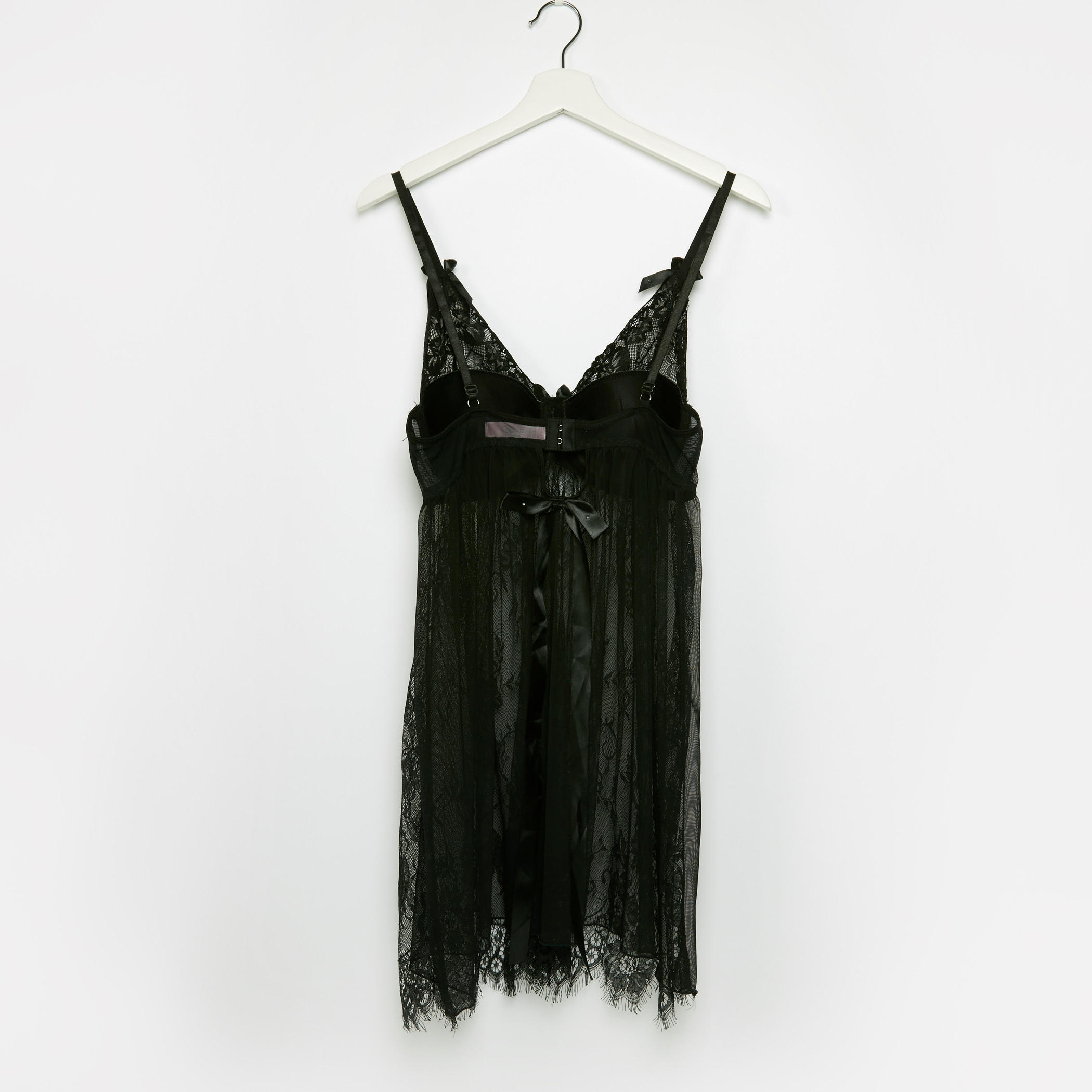 بيبي دول دانتيل بياقة V مع ثونج-women-clothing-nightwear-pyjamas-longsets-image-4