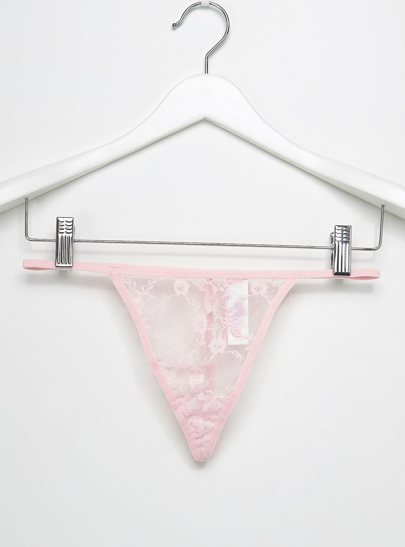بيبي دول مبطّن بتفاصيل دانتيل مع ثونج-women-clothing-lingerie-babydollsandbodysuits-image-4