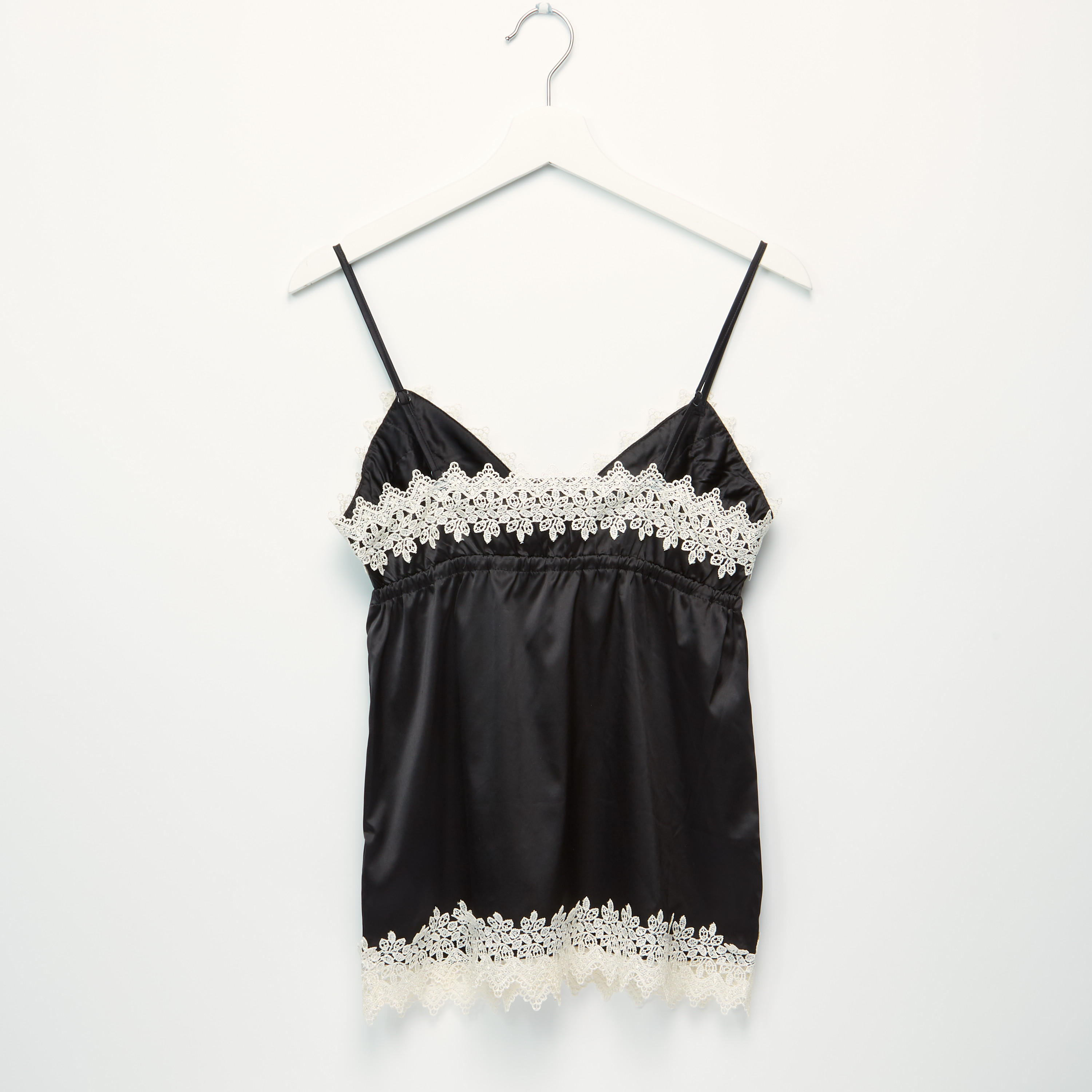 Lace Detail Sleeveless Top with Shorts-women-clothing-nightwear-pyjamas-longsets-image-3