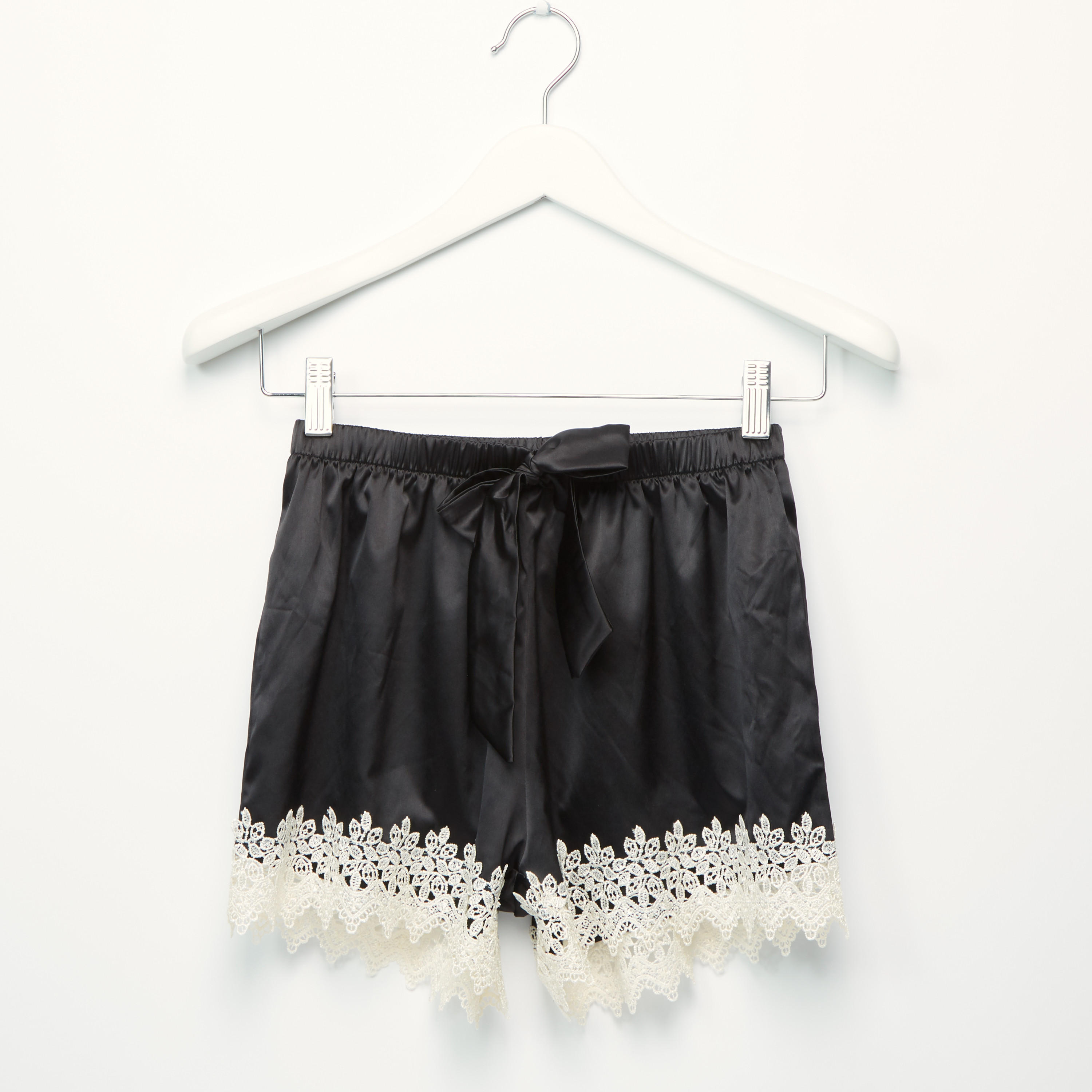 Lace Detail Sleeveless Top with Shorts-women-clothing-nightwear-pyjamas-longsets-image-4