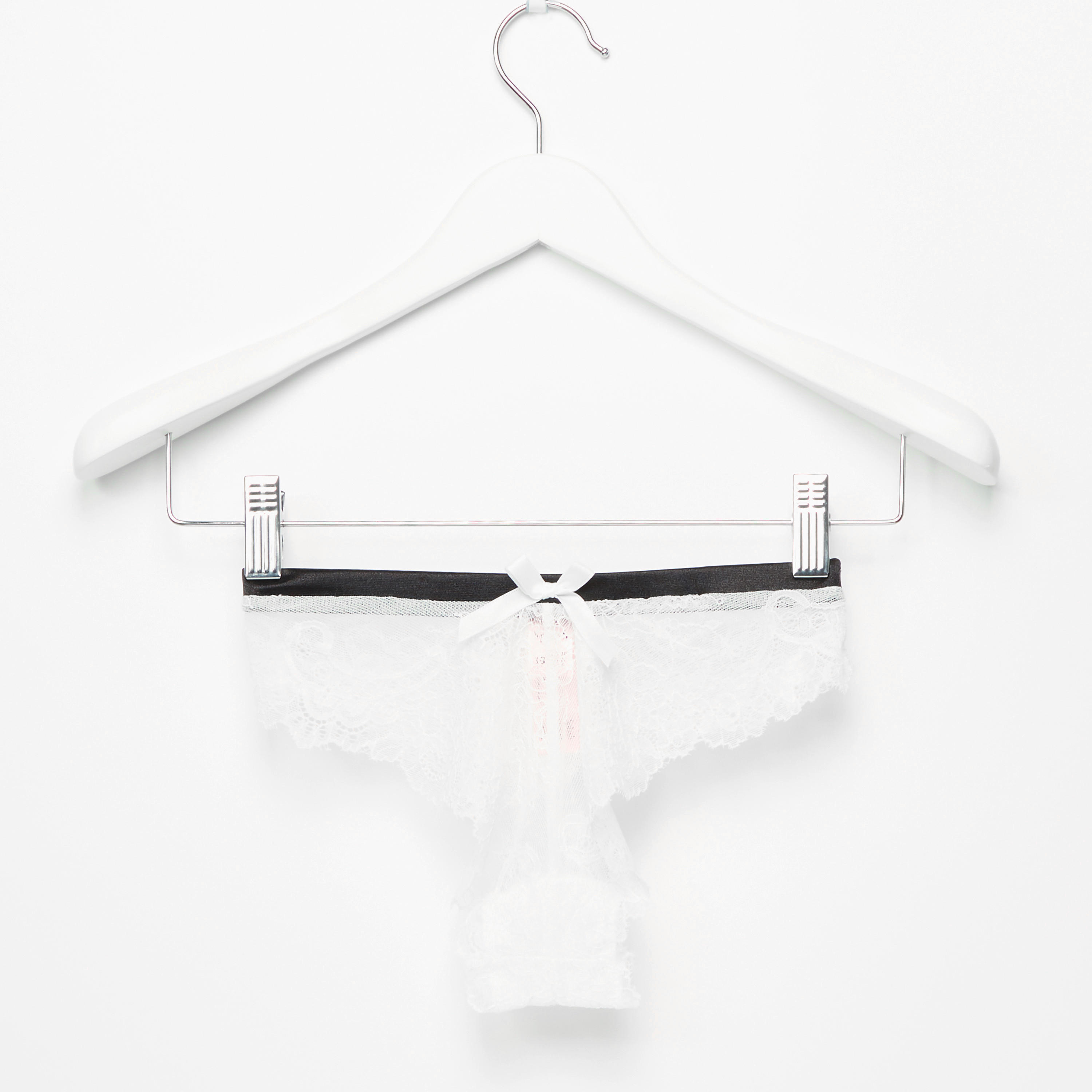 قميص نوم بيبي دول بياقة V وتفاصيل دانتيل مع ثونج-women-clothing-nightwear-pyjamas-longsets-image-4