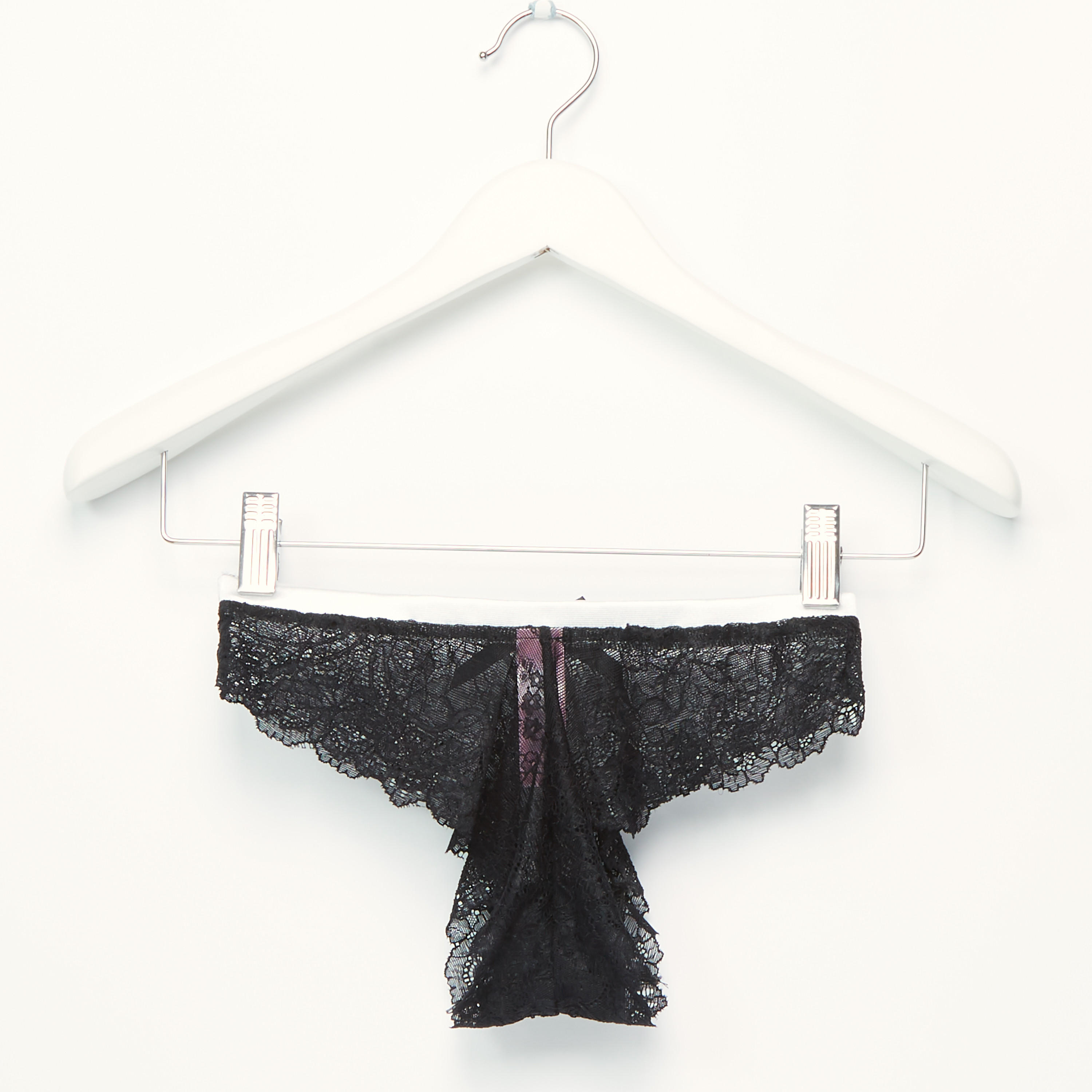 قميص نوم بيبي دول بتفاصيل دانتيل مع ثونج-women-clothing-nightwear-pyjamas-longsets-image-5