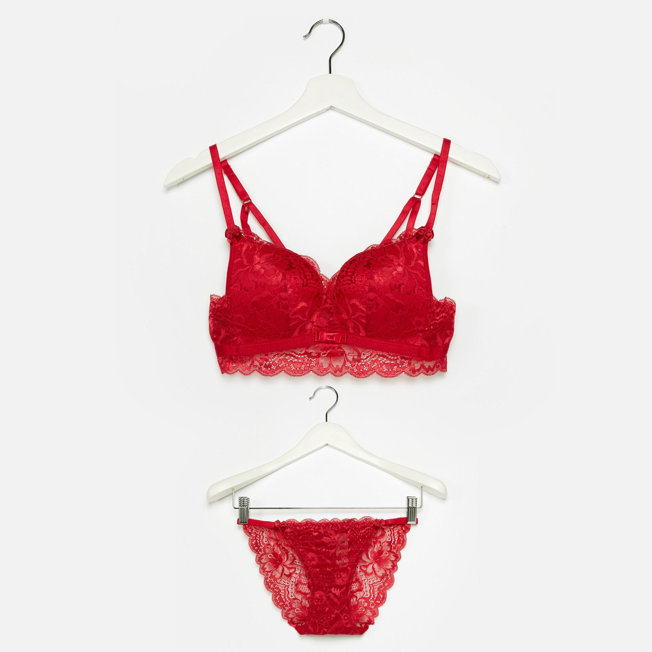 طقم سراويل داخلية وصدريّة دانتيل مبطّنة-women-clothing-lingerie-lingeriesets-image-1