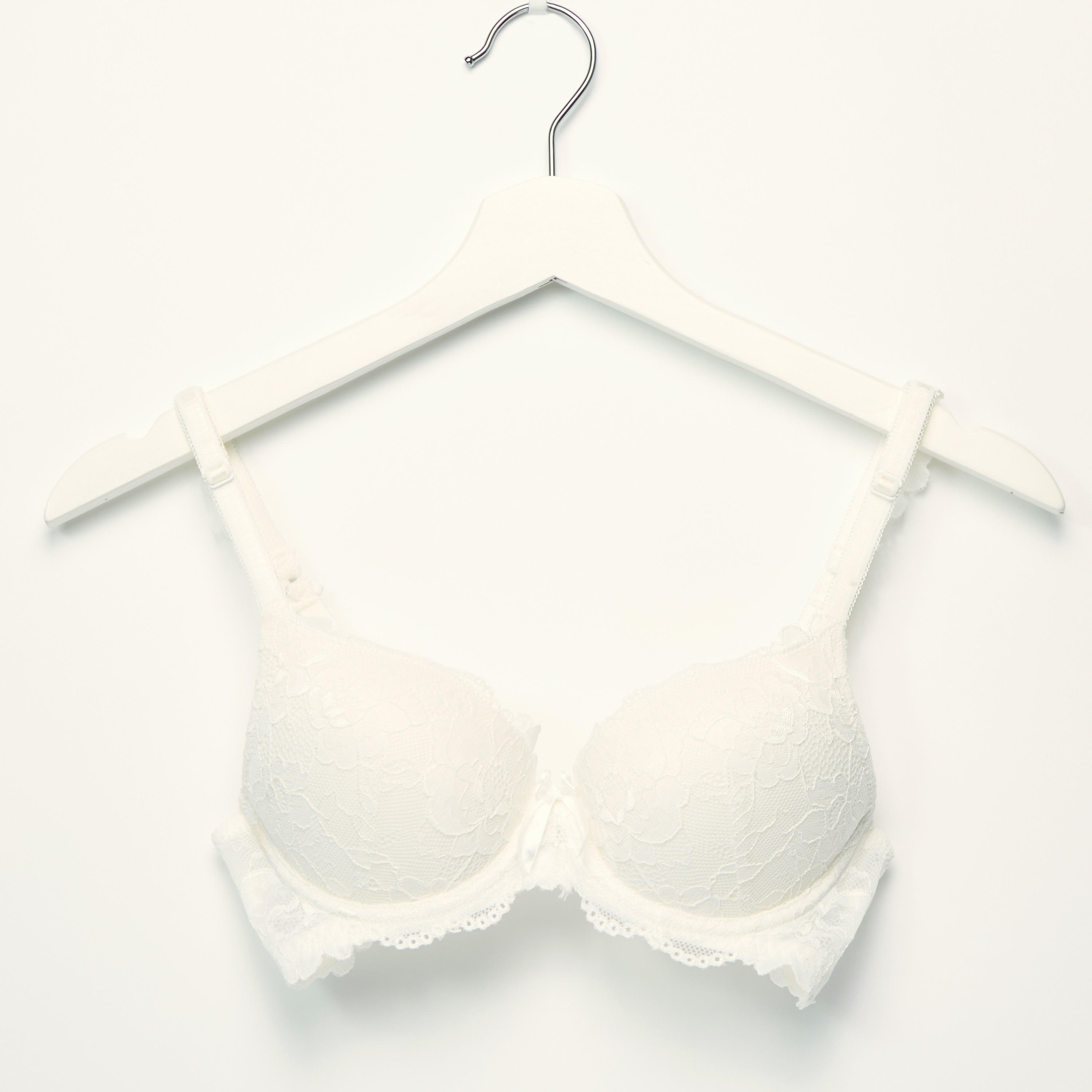 Lace Detail Padded Bra with Bikini Briefs-women-clothing-lingerie-bras-image-2