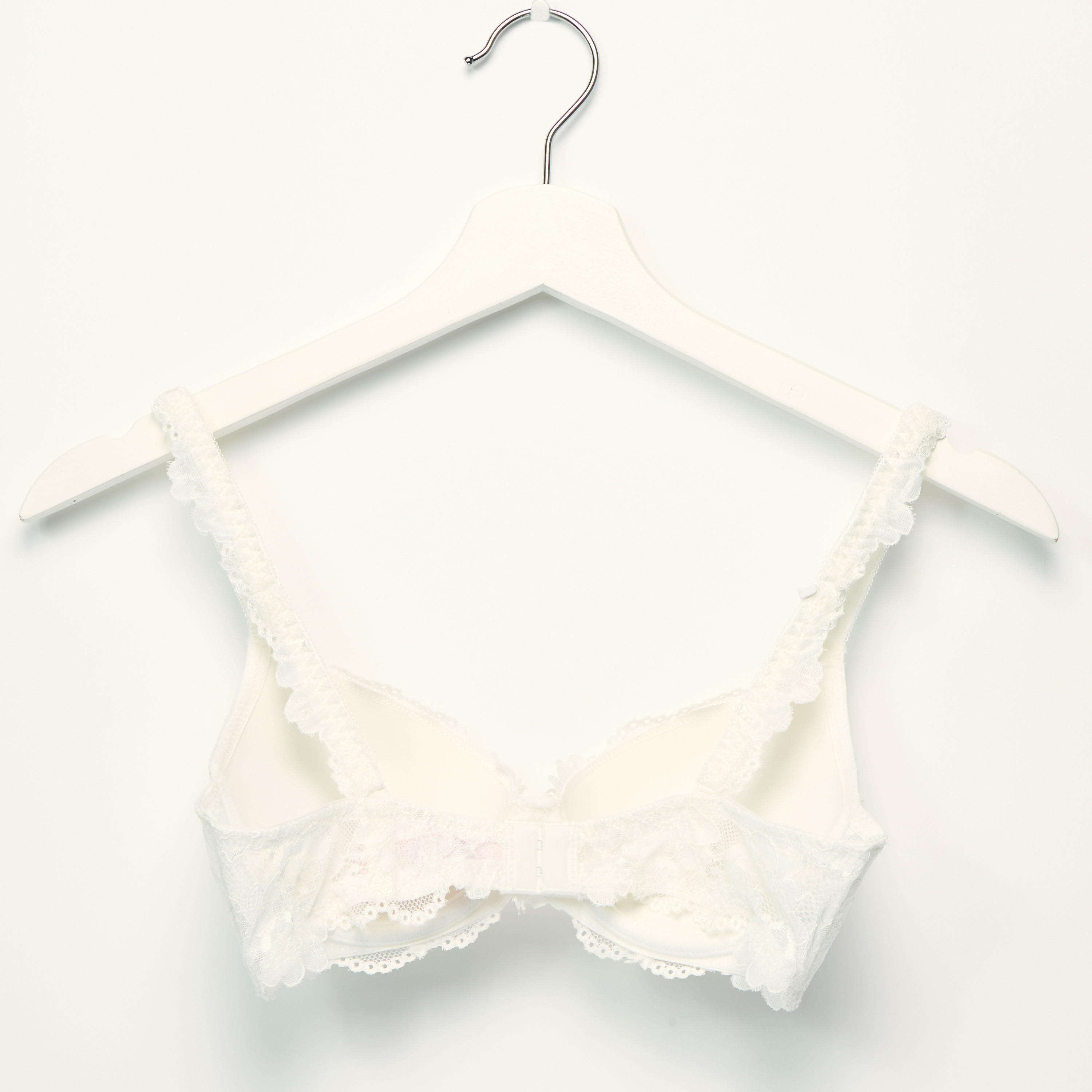 Lace Detail Padded Bra with Bikini Briefs-women-clothing-lingerie-bras-image-3