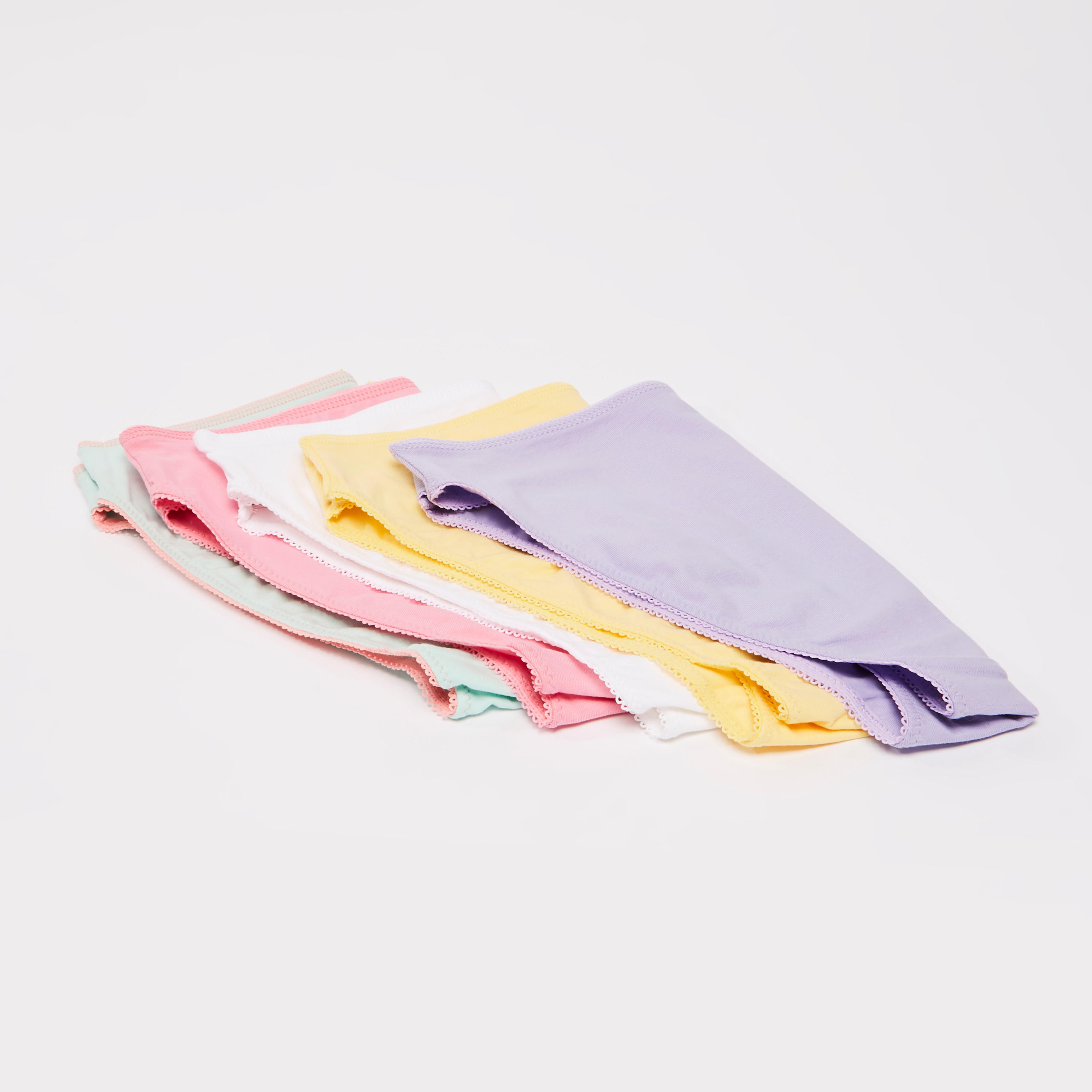 Set of 5 - Classic Breifs with Elasticised Waistband-women-clothing-lingerie-panties-image-3