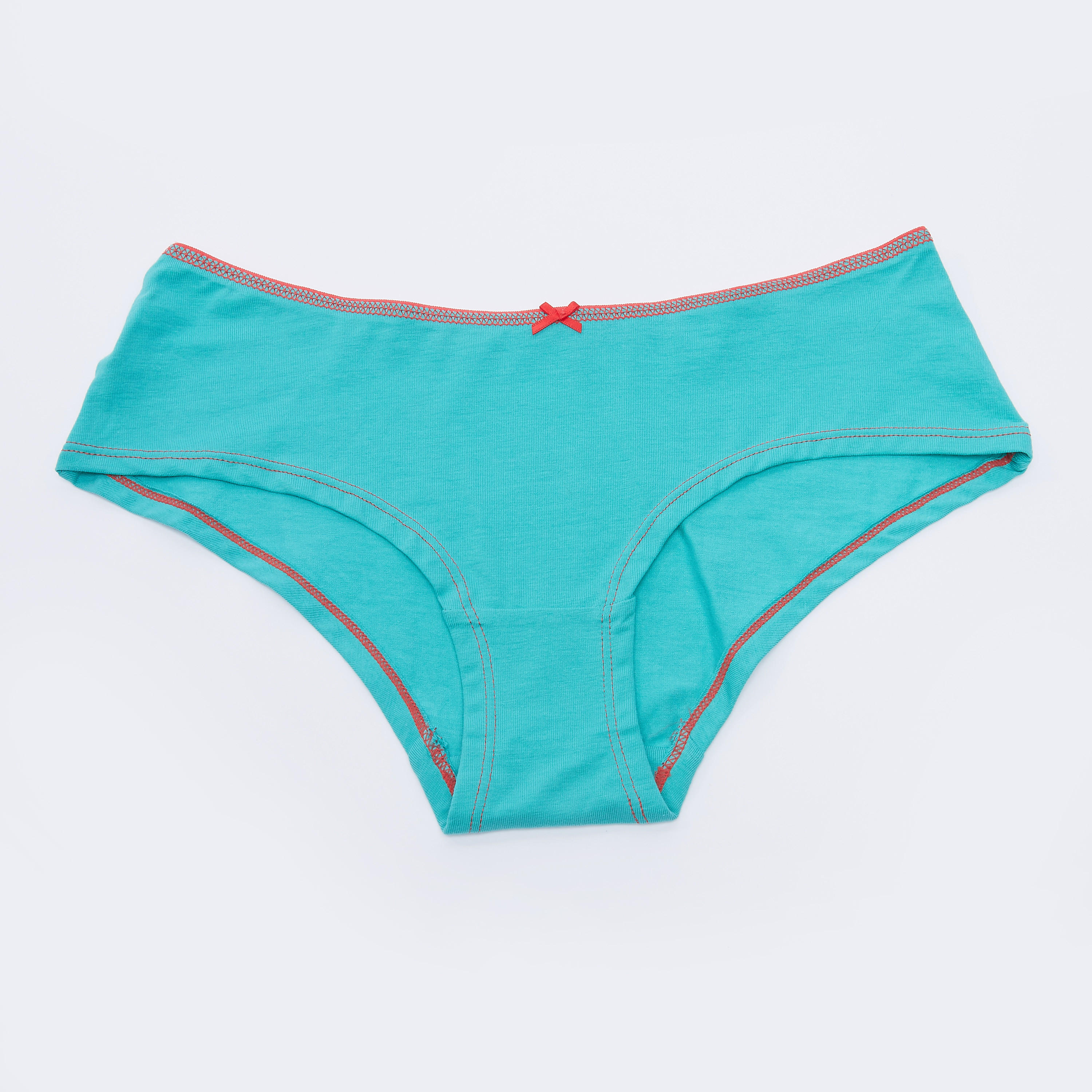 سراويل داخلية سادة بخصر مطّاطي وفيونكة-women-clothing-lingerie-panties-image-2
