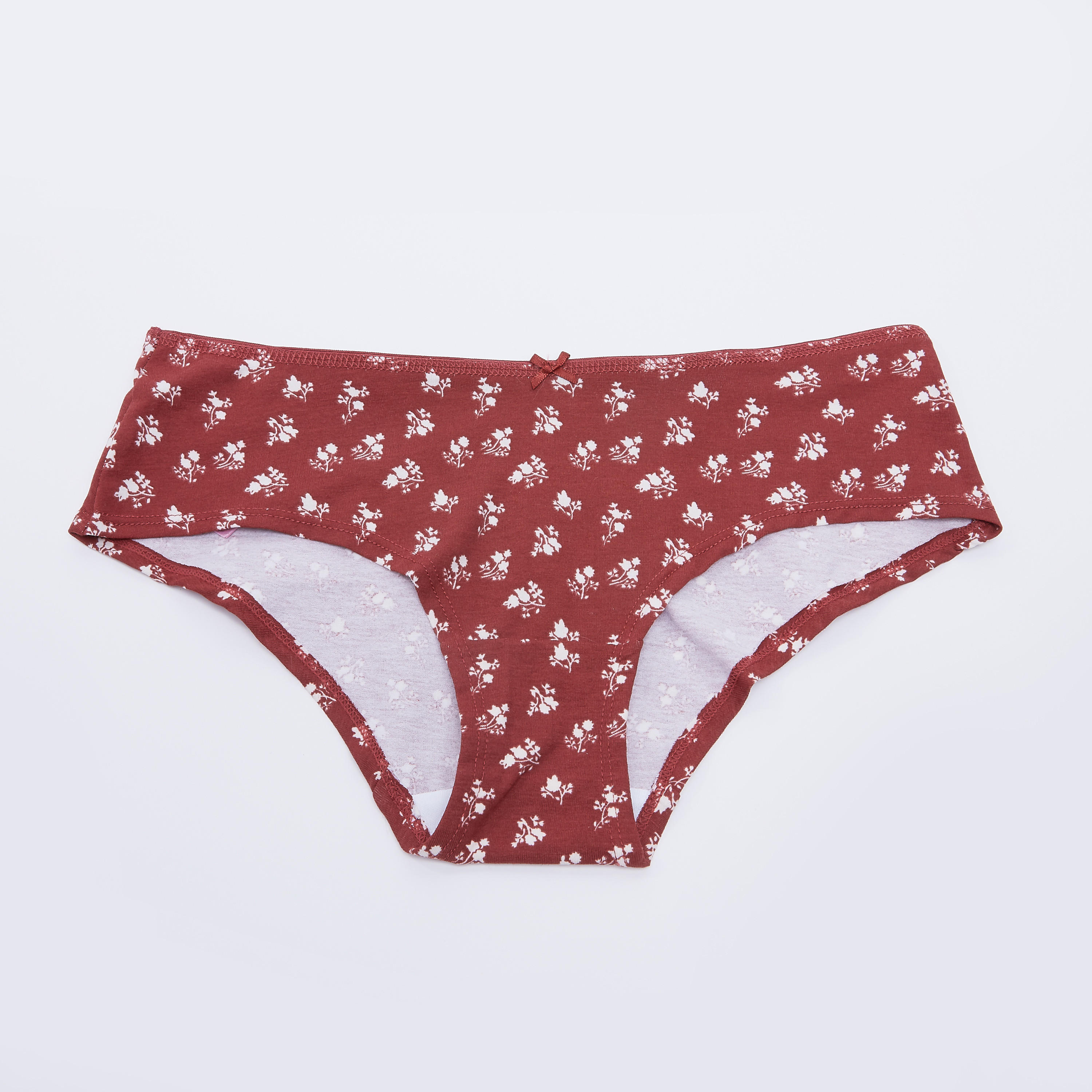 سراويل داخلية بخصر مطّاطي وطبعات - طقم من 5 قطع-women-clothing-lingerie-panties-image-2