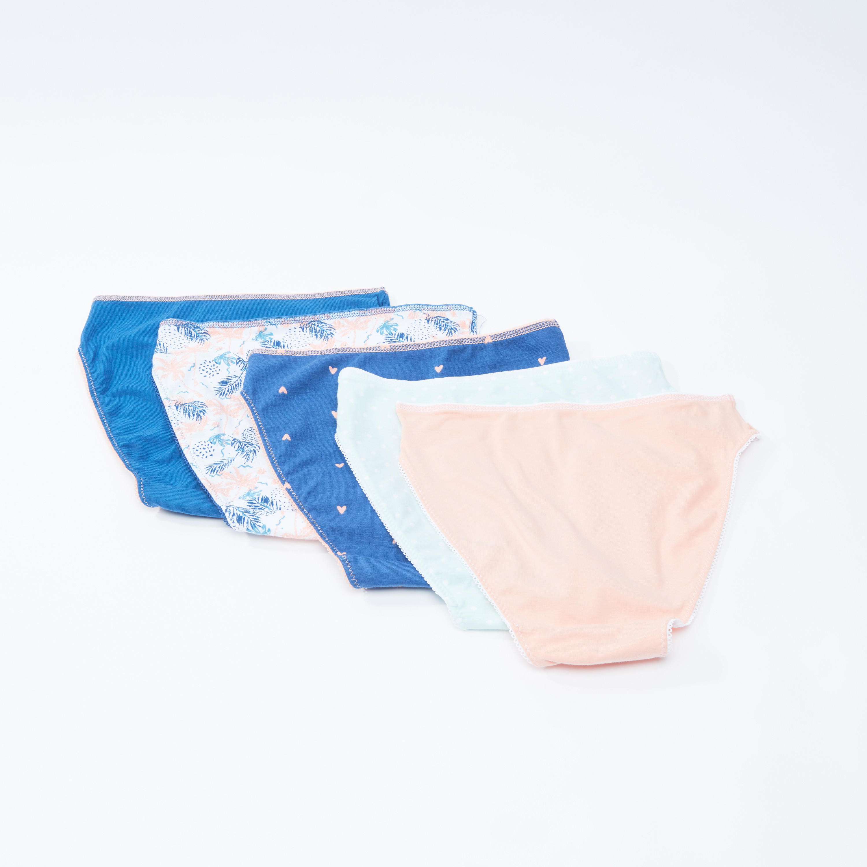 سراويل داخلية متنوعة بتفاصيل دانتيل - طقم من 5 قطع-women-clothing-lingerie-panties-image-2