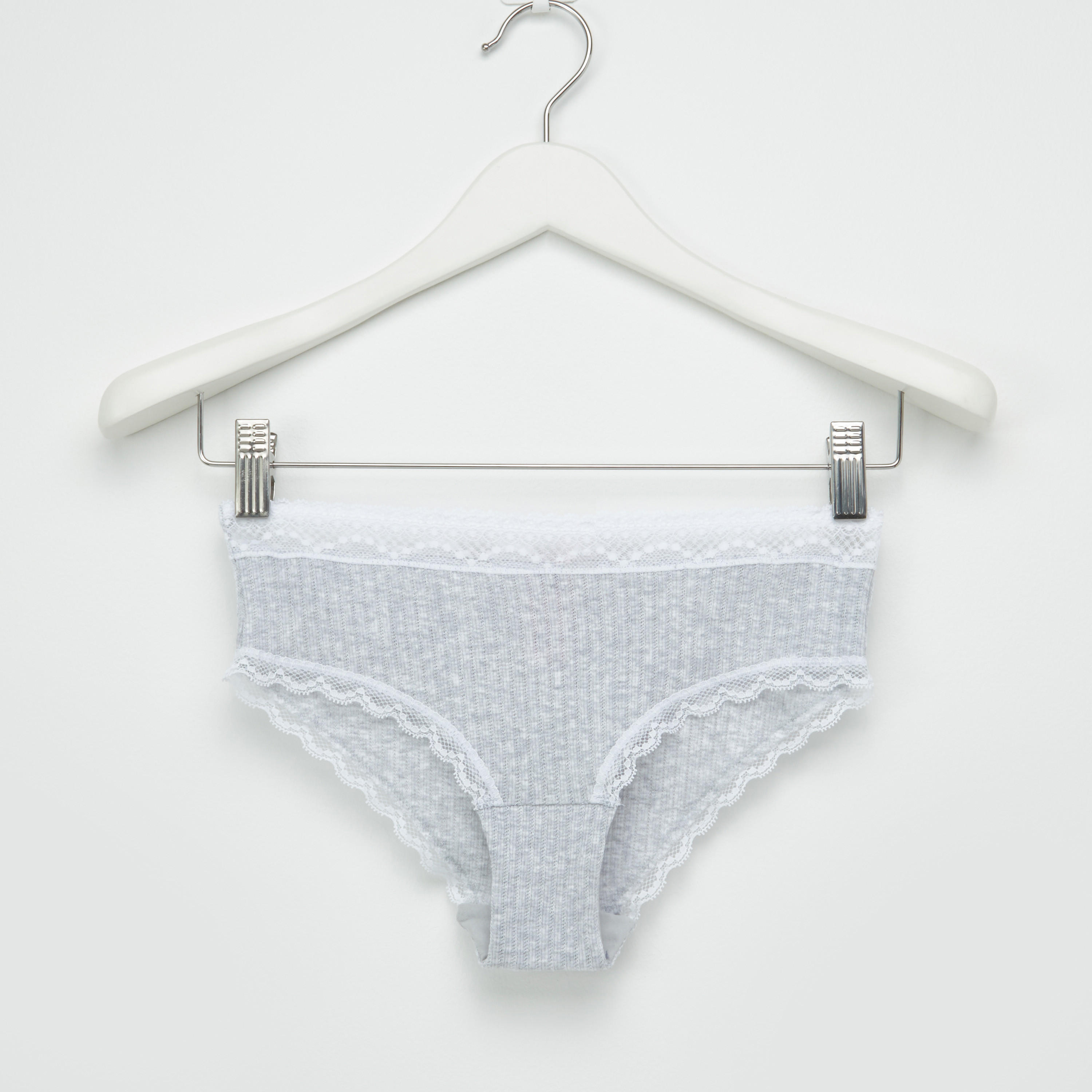 سراويل داخلية مضلّعة بتفاصيل دانتيل-women-clothing-lingerie-panties-image-1