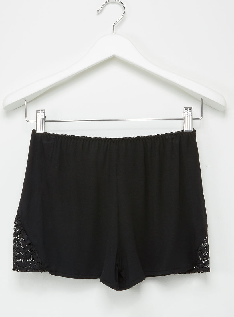 Lace Detail Padded Chemise with Shorts-women-clothing-nightwear-pyjamas-longsets-image-5