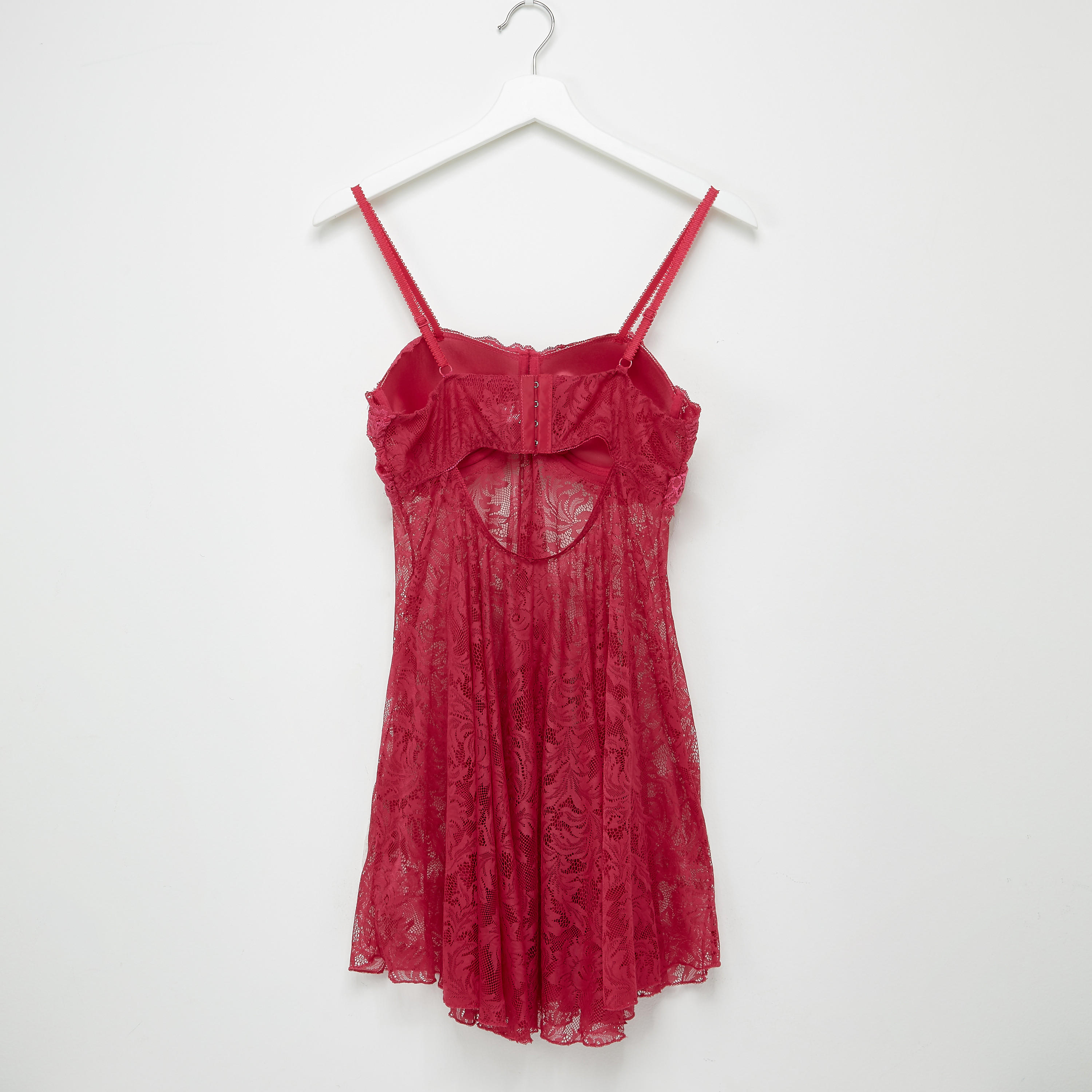طقم قميص نوم 3 قطع بتفاصيل دانتيل-women-clothing-nightwear-nighties-image-6