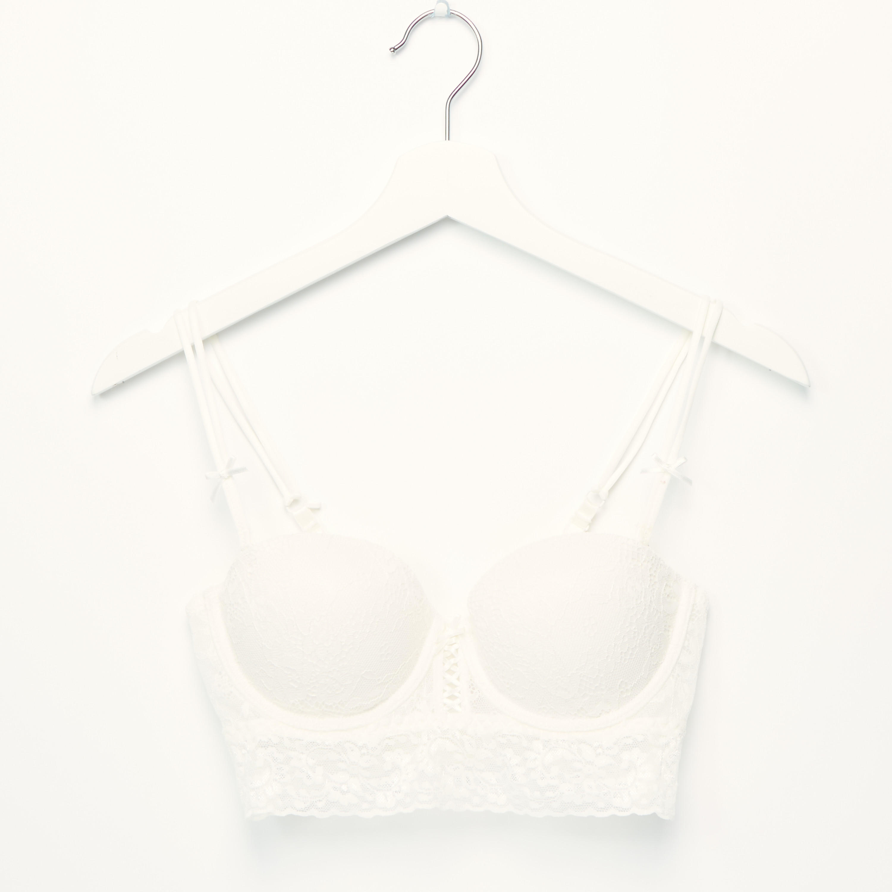 طقم سراويل داخلية وصدريّة مبطّنة بتفاصيل دانتيل-women-clothing-lingerie-lingeriesets-image-2