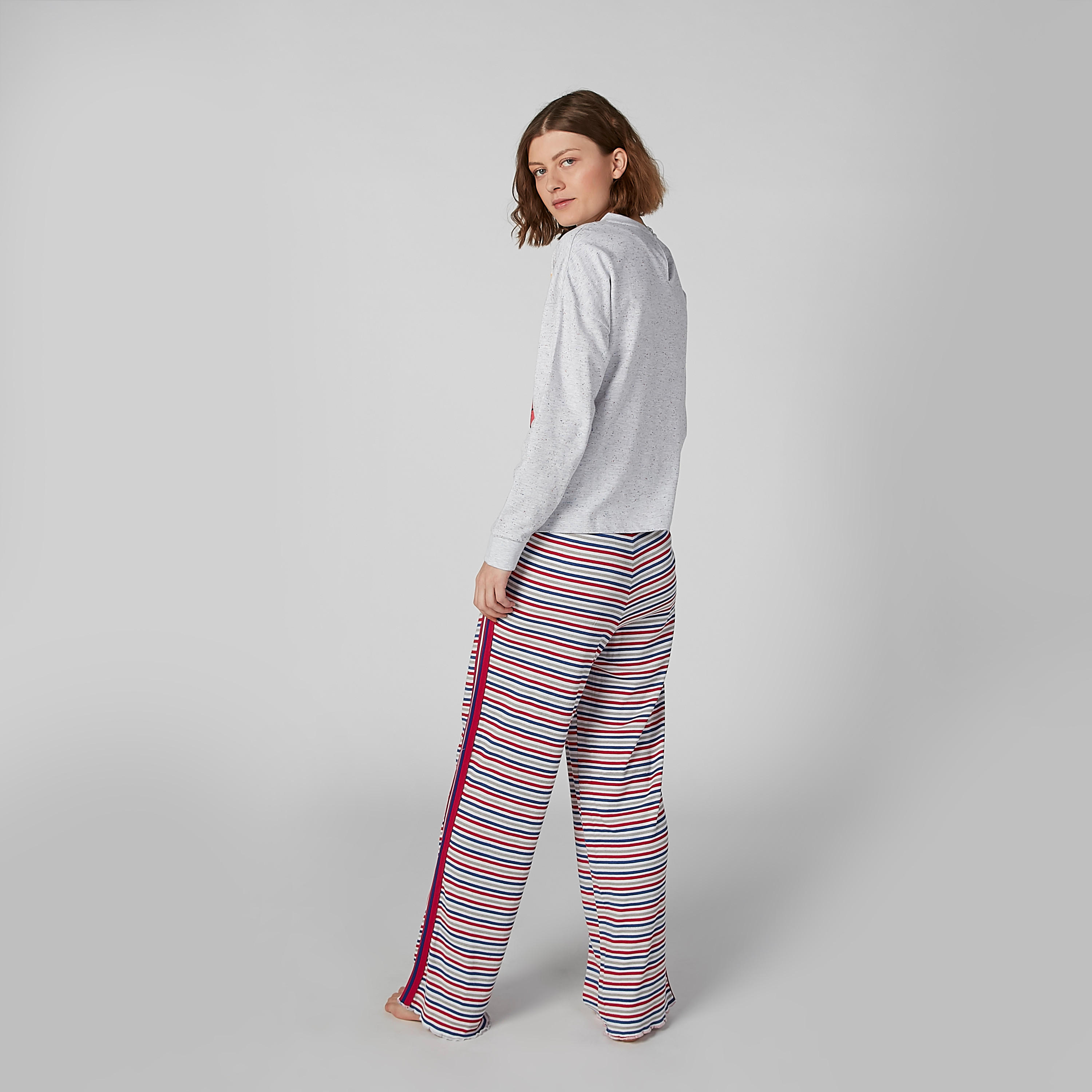 تيشيرت مستدام بياقة مستديرة وأكمام قصيرة وطبعات ماري-women-clothing-nightwear-pyjamas-tops-image-3