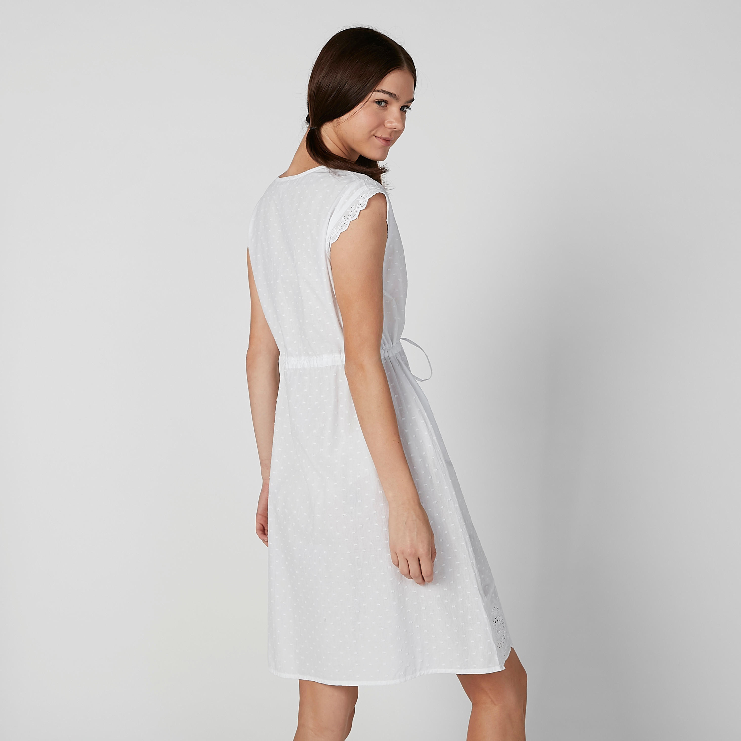 قميص نوم شيفلي متوسط الطول دون أكمام بأربطة-women-clothing-nightwear-nighties-image-5