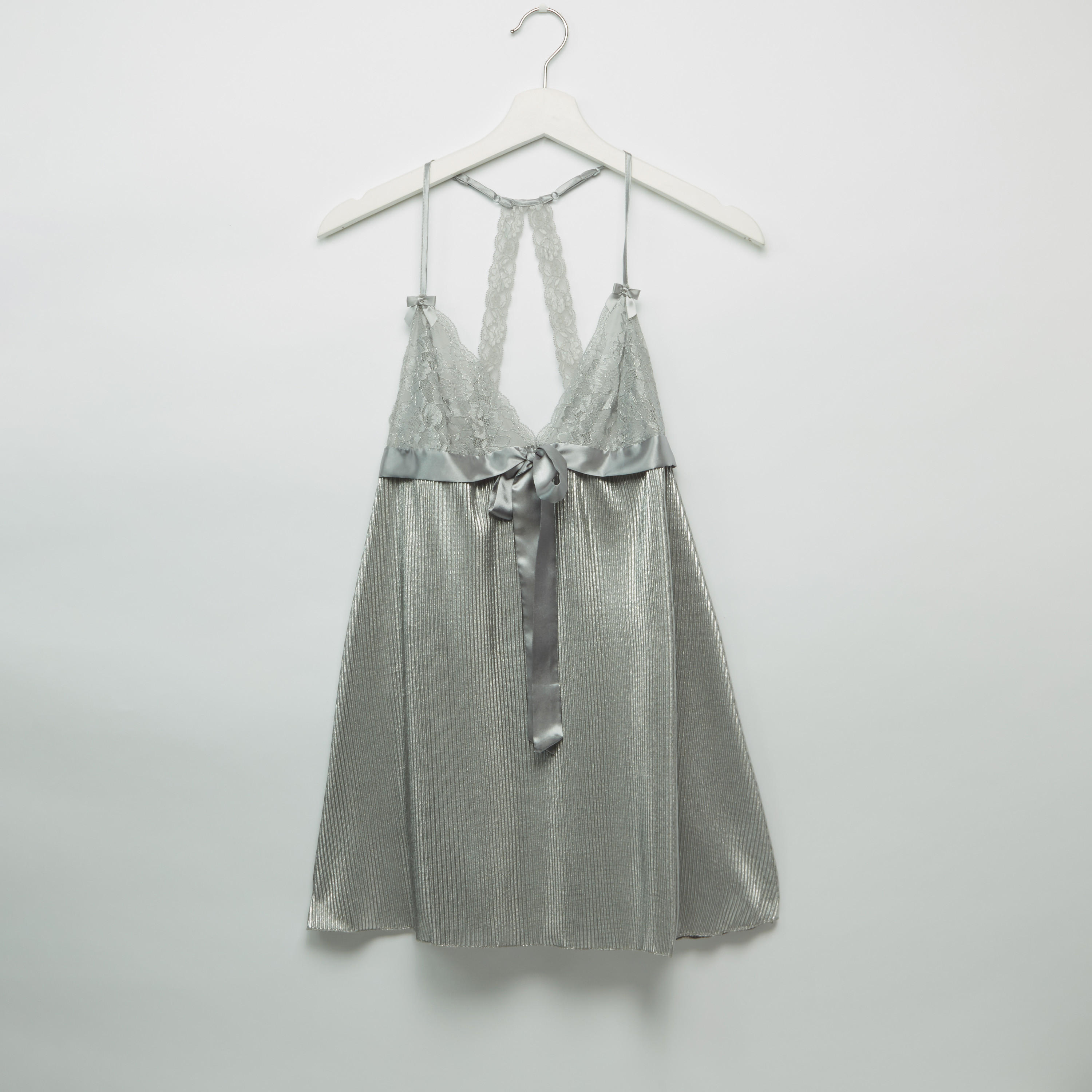 بيبي دول ميتاليك بتفاصيل دانتيل مع ثونج-women-clothing-lingerie-babydollsandbodysuits-image-2
