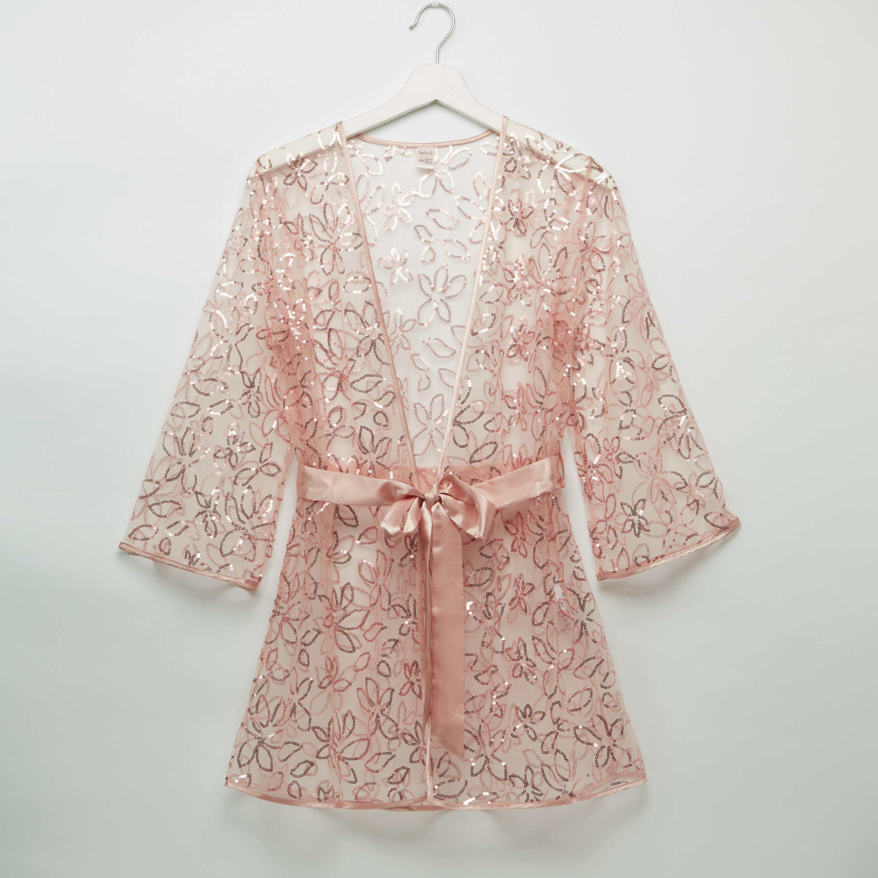 روب مزيّن بأكمام طويلة مع ثونج-women-clothing-nightwear-pyjamas-longsets-image-4