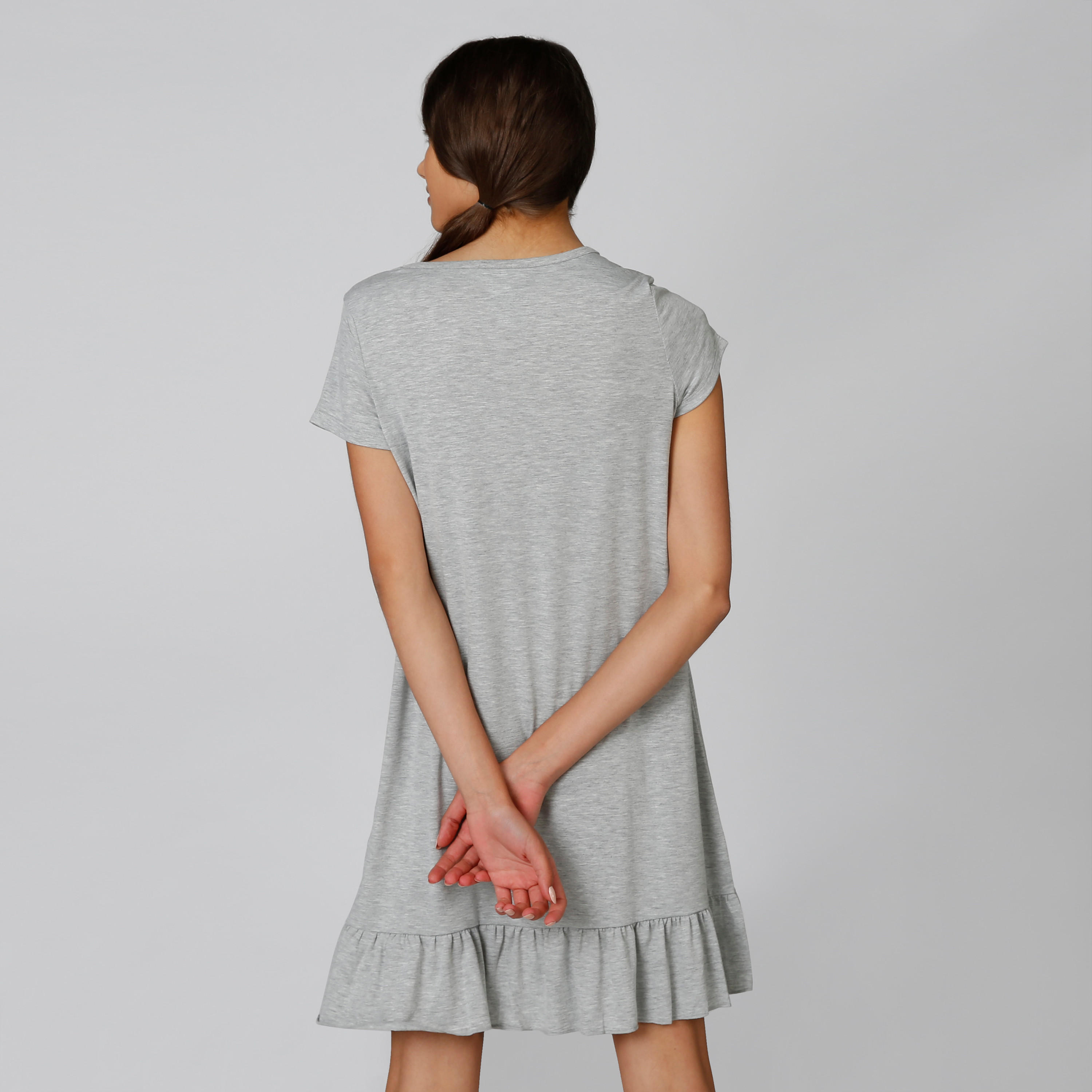 قميص نوم بياقة مستديرة وأكمام قصيرة وطبعات ويني ذا بو-women-clothing-nightwear-nighties-image-2