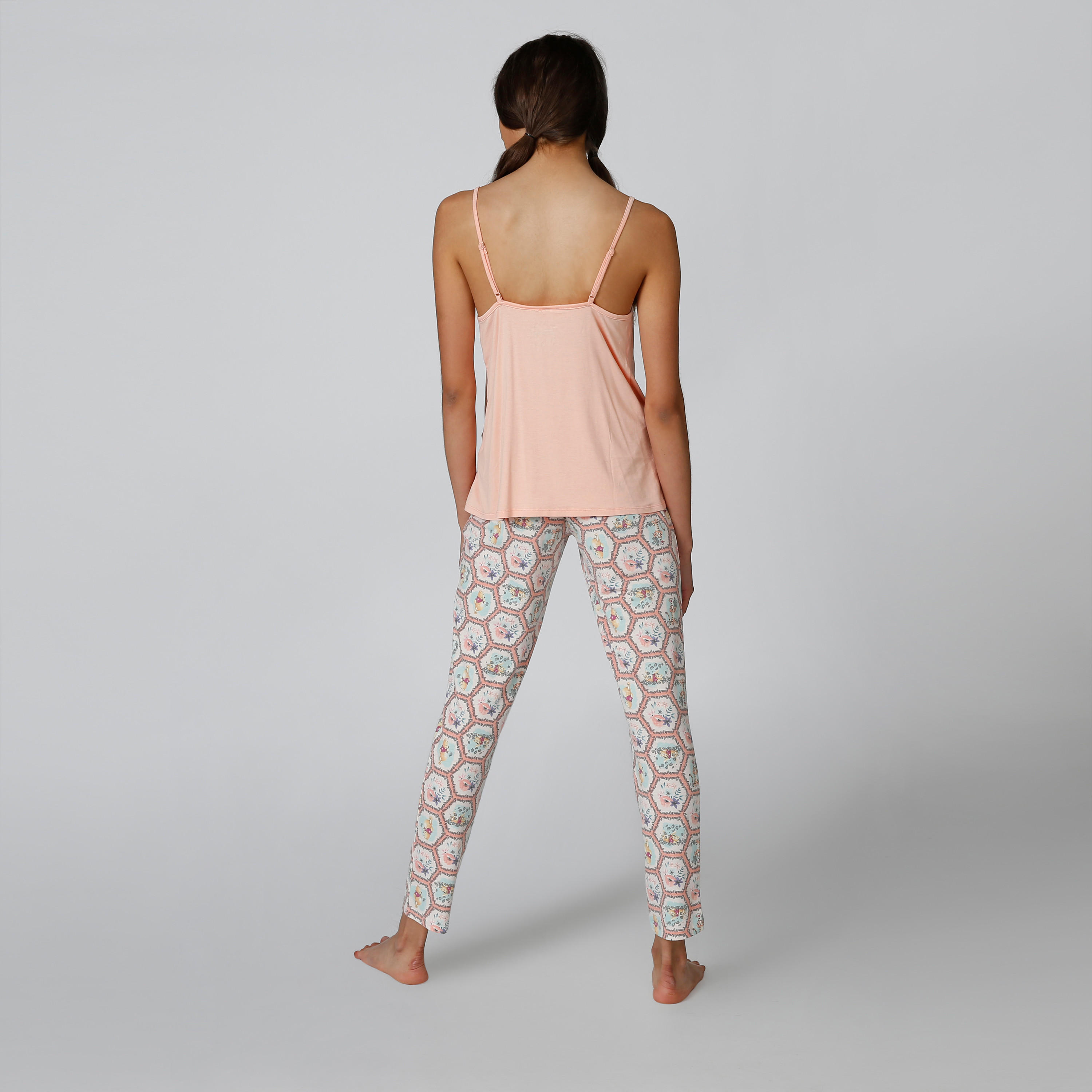 طقم بنطلون بيجاما وبلوزة كامي بطبعات ويني ذا بو-women-clothing-nightwear-pyjamas-longsets-image-2